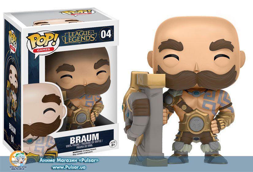 Вінілова фігурка POP! GAMES: LEAGUE OF LEGENDS - BRAUM