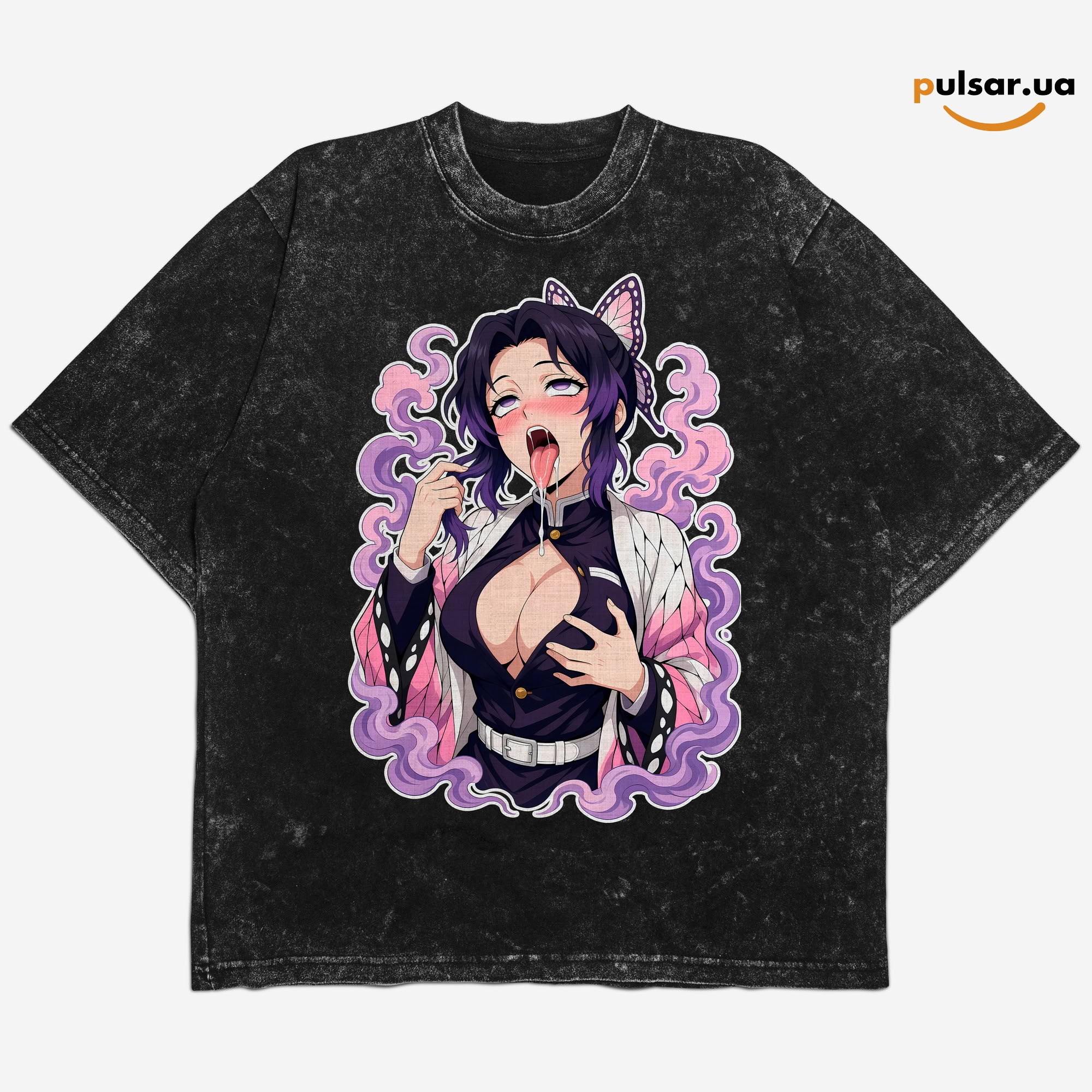 Футболка &laquo;Ahegao Collection ☀ Demon Slayer: Kimetsu no Yaiba ➤ Shinobu Kochou&raquo;