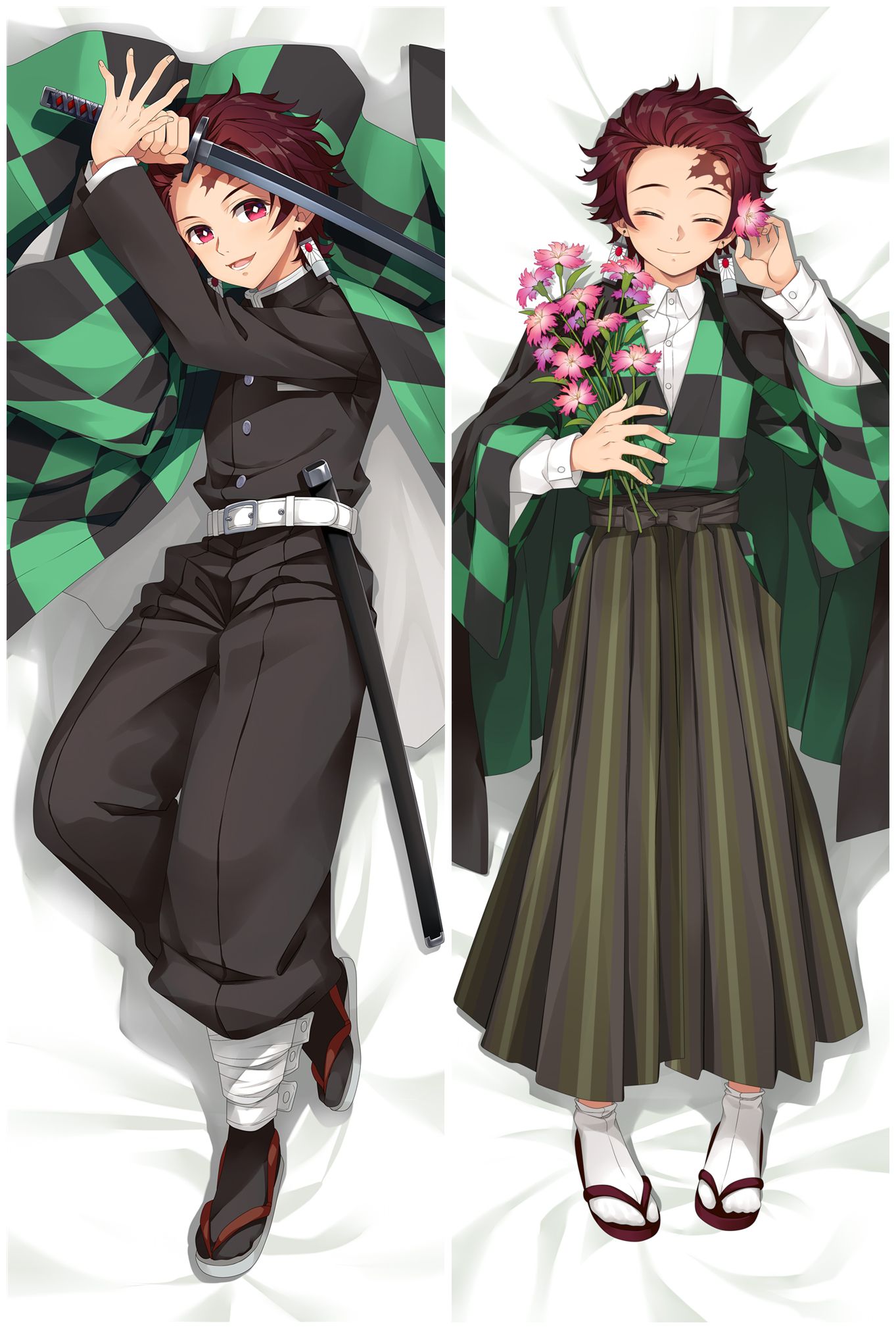Оригинальная Японская Дакимакура (подушка для объятий)  &laquo;Demon Slayer Kimetsu no Yaiba-Tanjiro Kamado&raquo;