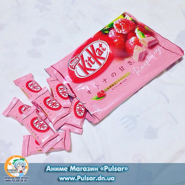 Шоколадний батончик "Kitkat" Малина (Японія) УПАКОВКА 12 шт