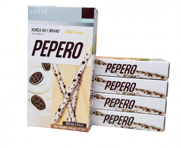 Палочки «Lotte Pepero White Cookie Stick Biscuit with White Chocolate» [KOREA Import]