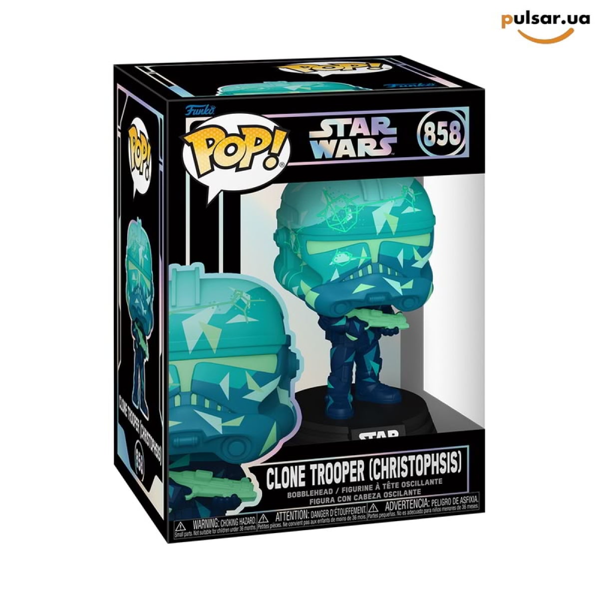 Виниловая фигурка &laquo;Funko POP! &bull;  &bull; Star Wars ◉ Clone Trooper (Christophsis) № 858&raquo;