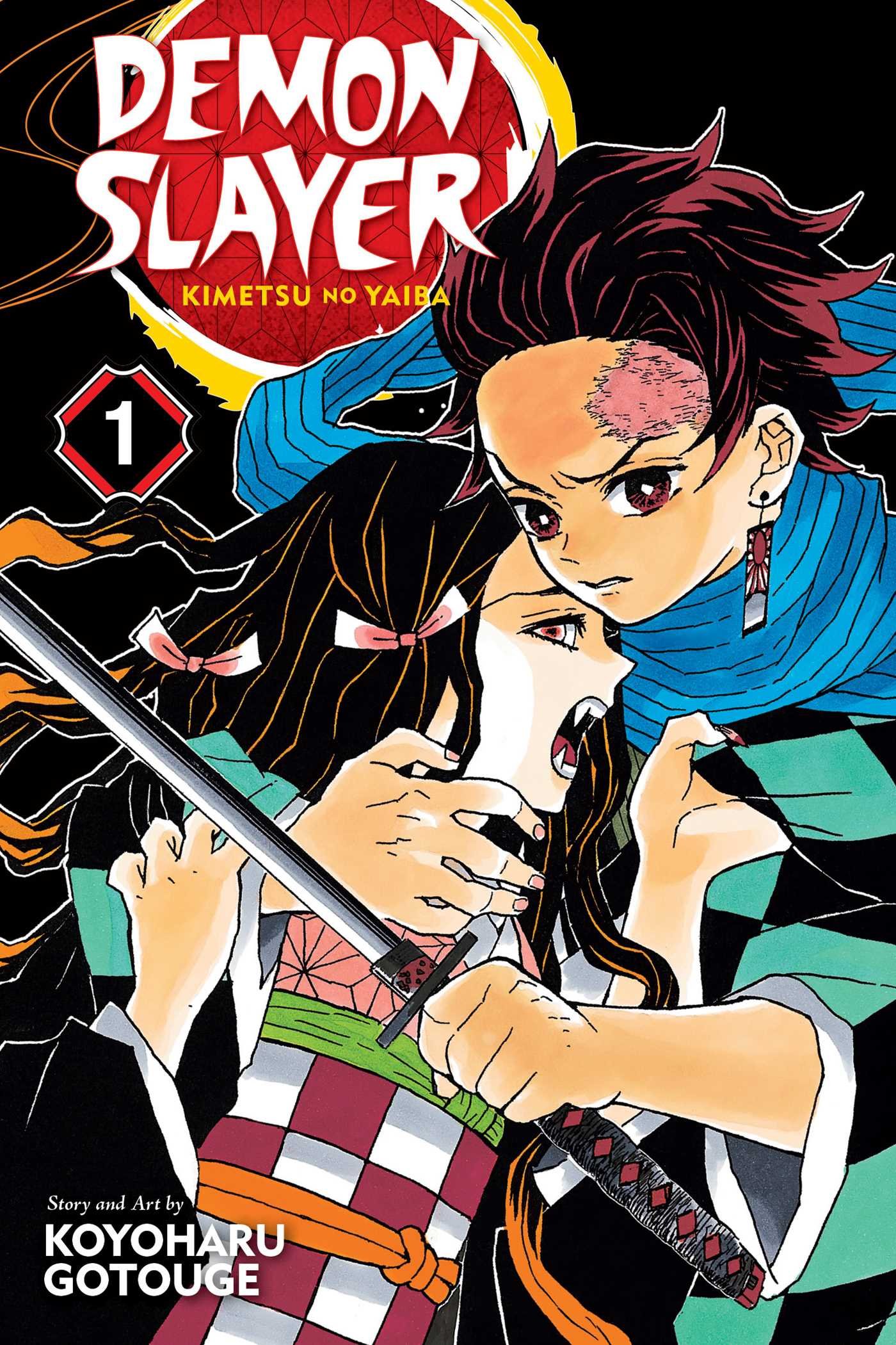 Манга на английском языке «Demon Slayer: Kimetsu no Yaiba, Vol. 1