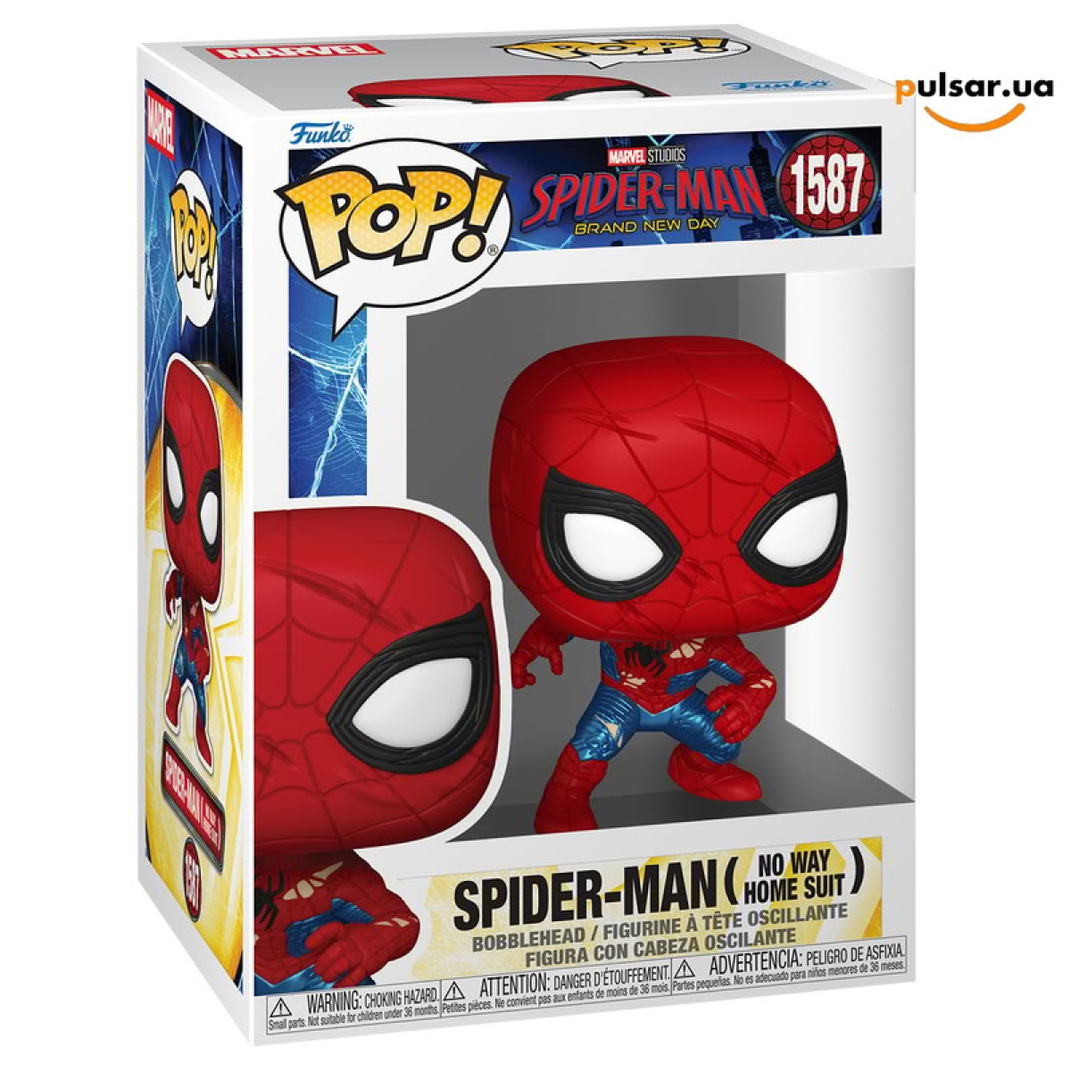 Виниловая фигурка &laquo;Funko POP! &bull;  &bull; Marvel ◉ Spider-Man (No Way Home Suit) (Brand New Day) № 1587&raquo;