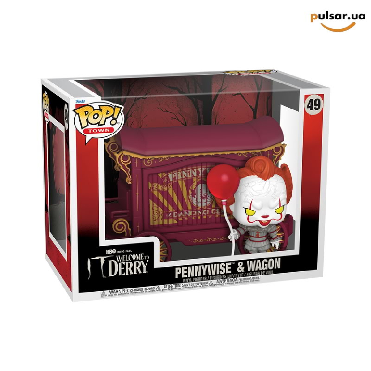 Виниловая фигурка &laquo;Funko POP! &bull; Town &bull; &bull; IT ◉ Pennywise & Wagon №49&raquo;