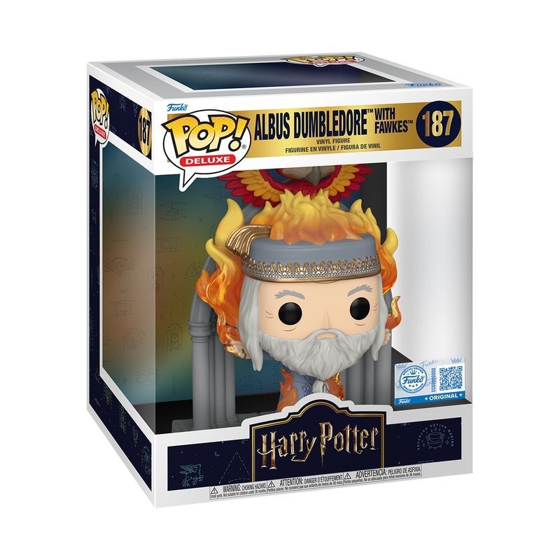 Виниловая фигурка &laquo;Funko Pop Deluxe Harry Potter - Albus Dumbledore with Fawkes №187&raquo;