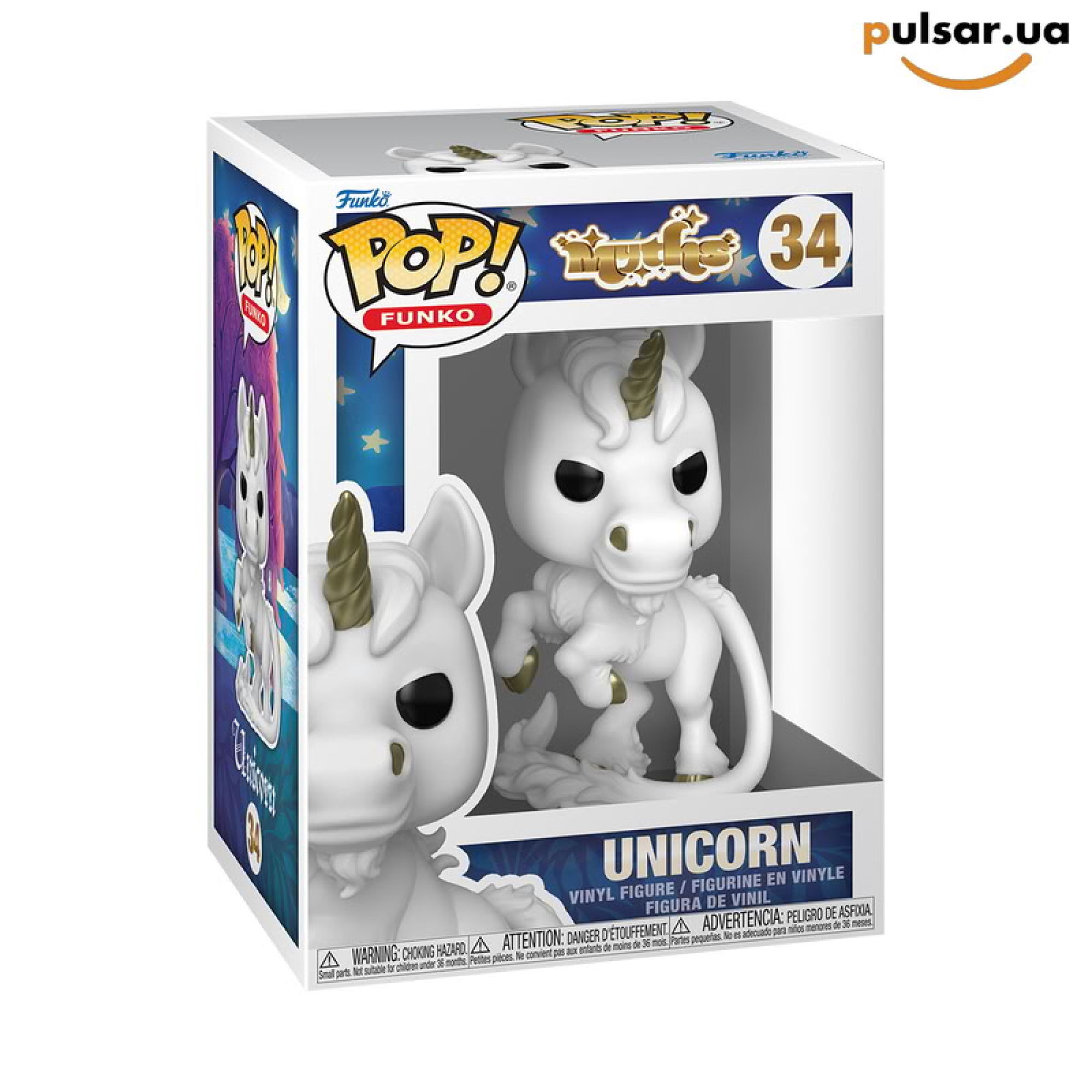 Виниловая фигурка &laquo;Funko POP! &bull; &bull; Myths lineup ◉ Unicorn (Rearing) №34&raquo;
