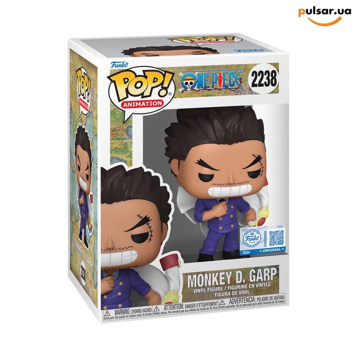 Виниловая фигурка  &laquo;Funko POP! &bull; CrunchyRoll Exclusive &bull; One Piece ◉ Monkey D. Garp № 2238&raquo;