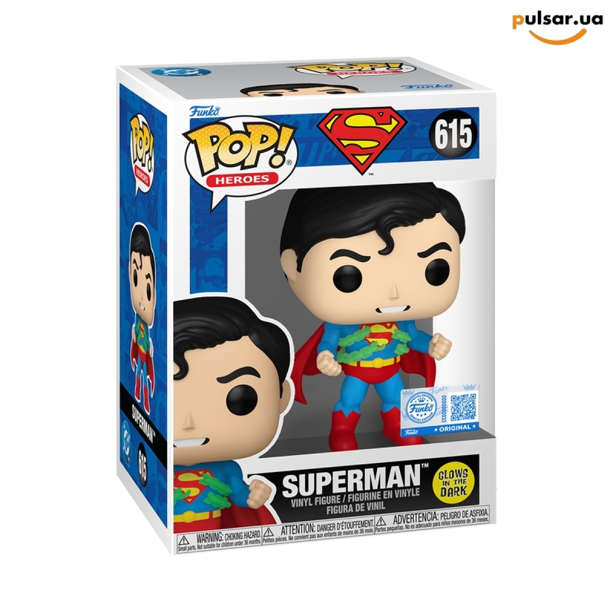 Виниловая фигурка &laquo;Funko POP! &bull; Exclusive &bull; DC Comics ◉ Superman (Breaking Chains) (Glow) № 615&raquo;