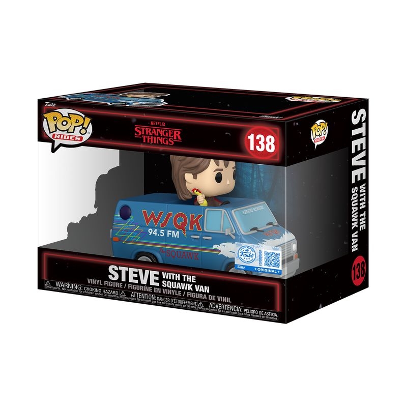 Виниловая фигурка &laquo;Funko Pop Rides Stranger Things - Deluxe Steve with Squawk Van №138&raquo;