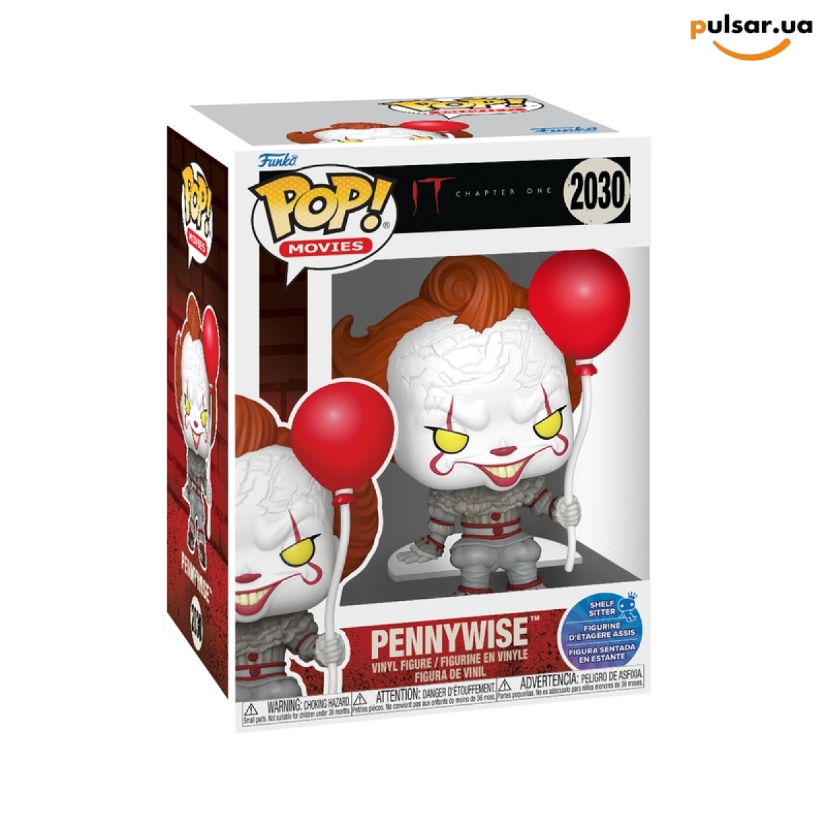 Виниловая фигурка &laquo;Funko POP! &bull;  &bull; IT◉ Pennywise with Balloon (Shelf Sitter) № 2030&raquo;