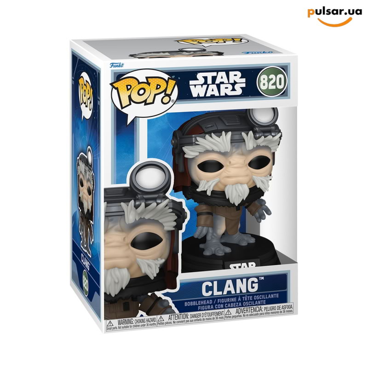 Виниловая фигурка  &laquo;Funko POP! &bull; &bull; Star Wars ◉ Clang with Head Set № 820&raquo;