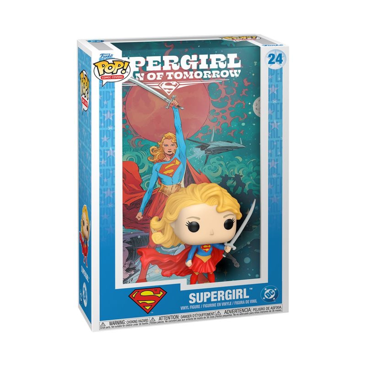 Виниловая фигурка &laquo;Funko POP! &bull; Comic Covers &bull; DC Comics ◉ Supergirl Woman of Tomorrow №24&raquo;