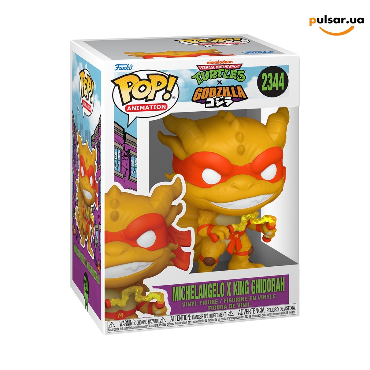 Виниловая фигурка &laquo;Funko POP! &bull; &bull; Teenage Mutant Ninja Turtles ◉ Michelangelo x King Ghidorah № 2344&raquo;