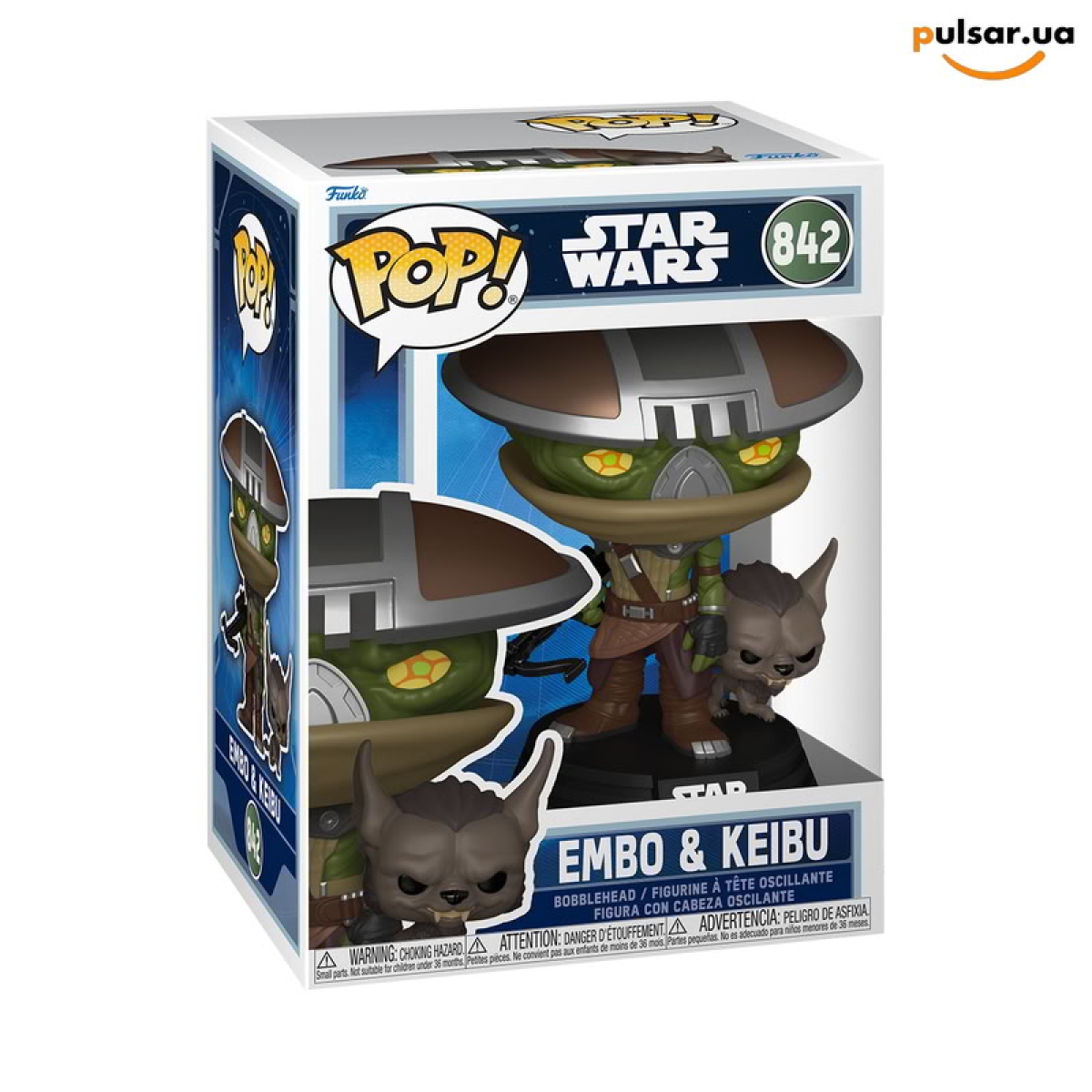Виниловая фигурка  &laquo;Funko POP! &bull; &bull; Star Wars ◉ Buddy Embo & Keibu № 842&raquo;