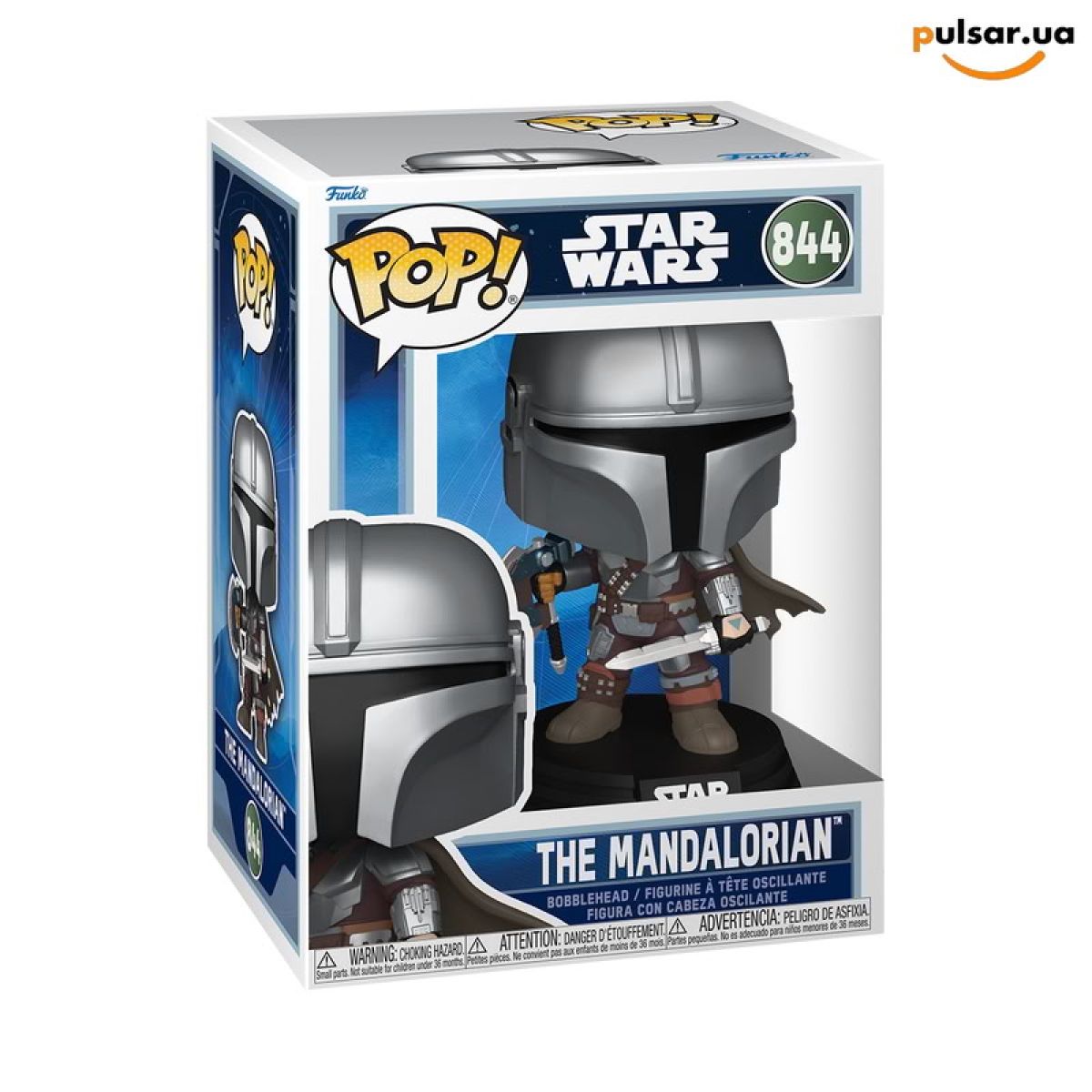 Виниловая фигурка  &laquo;Funko POP! &bull; &bull; Star Wars ◉ The Mandalorian (Dual Wield) № 844&raquo;