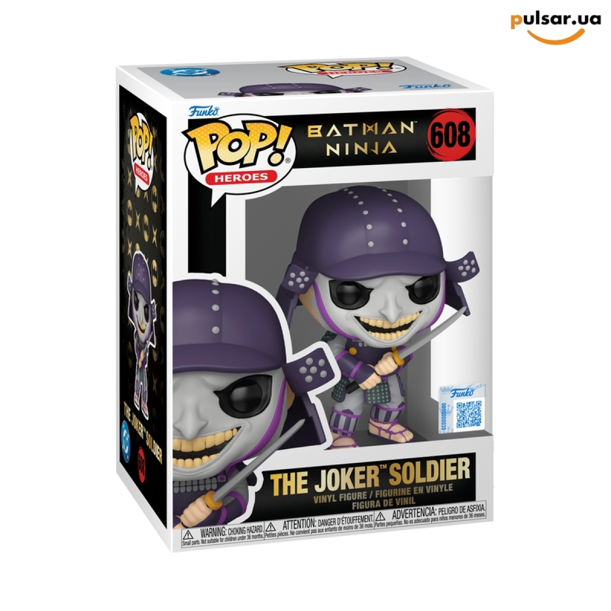 Виниловая фигурка &laquo;Funko POP! &bull; Exclusive &bull; DC Comics ◉ The Joker Soldier (Batman Ninja) № 608&raquo;