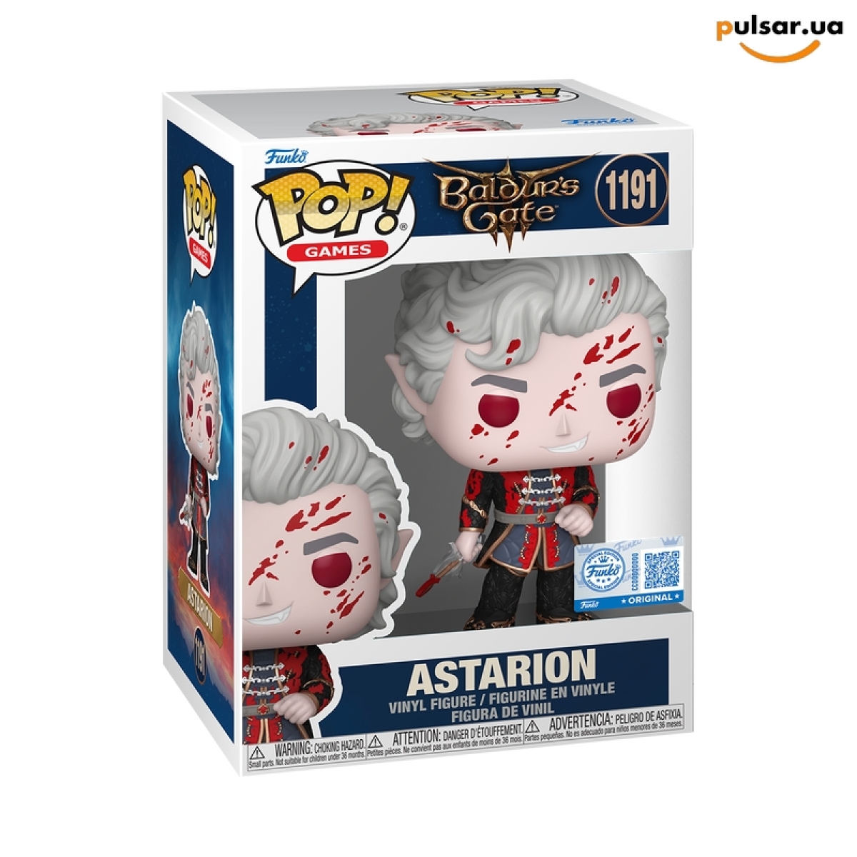 Виниловая фигурка &laquo;Funko POP! &bull; &bull; Baldur's Gate ◉ Astarion (Bloody) № 1191&raquo;