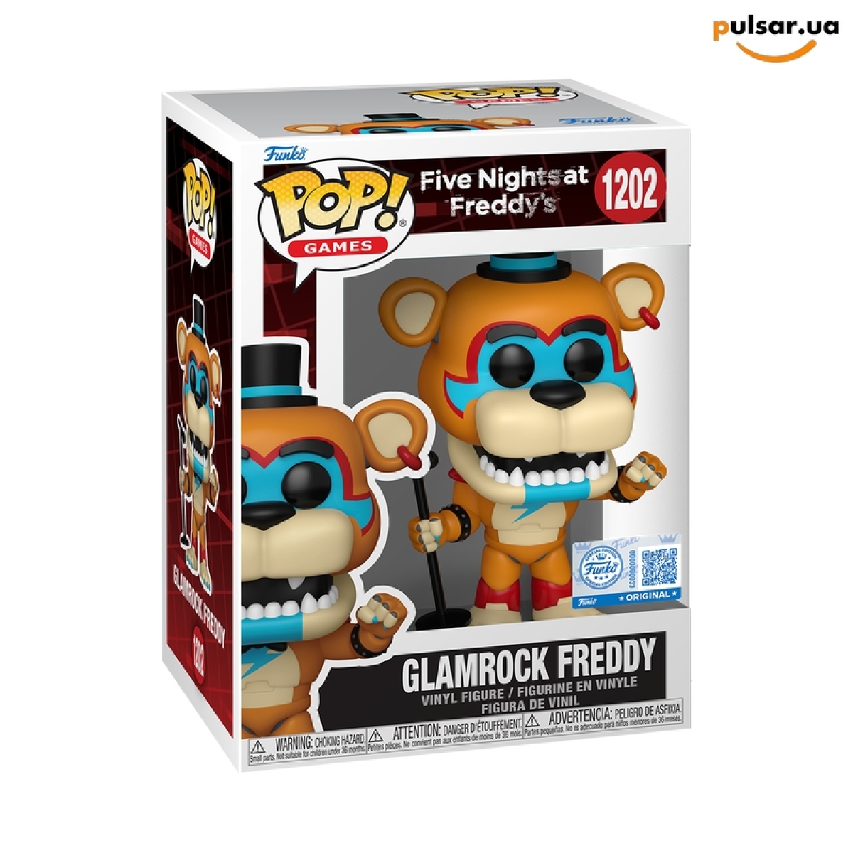 Виниловая фигурка &laquo;Funko POP! &bull; Exclusive &bull; Glamrock Freddy № 1202&raquo;