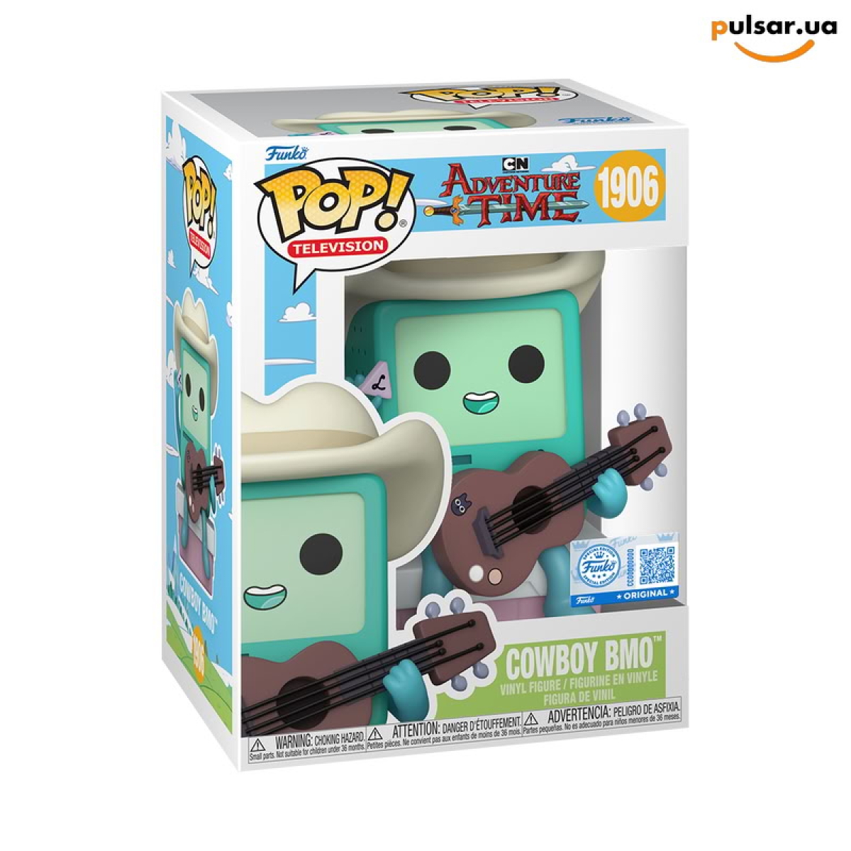 Виниловая фигурка  &laquo;Funko POP! &bull;  Hot Topic Exclusive  &bull; Adventure Time ◉ Cowboy BMO № 1906&raquo;