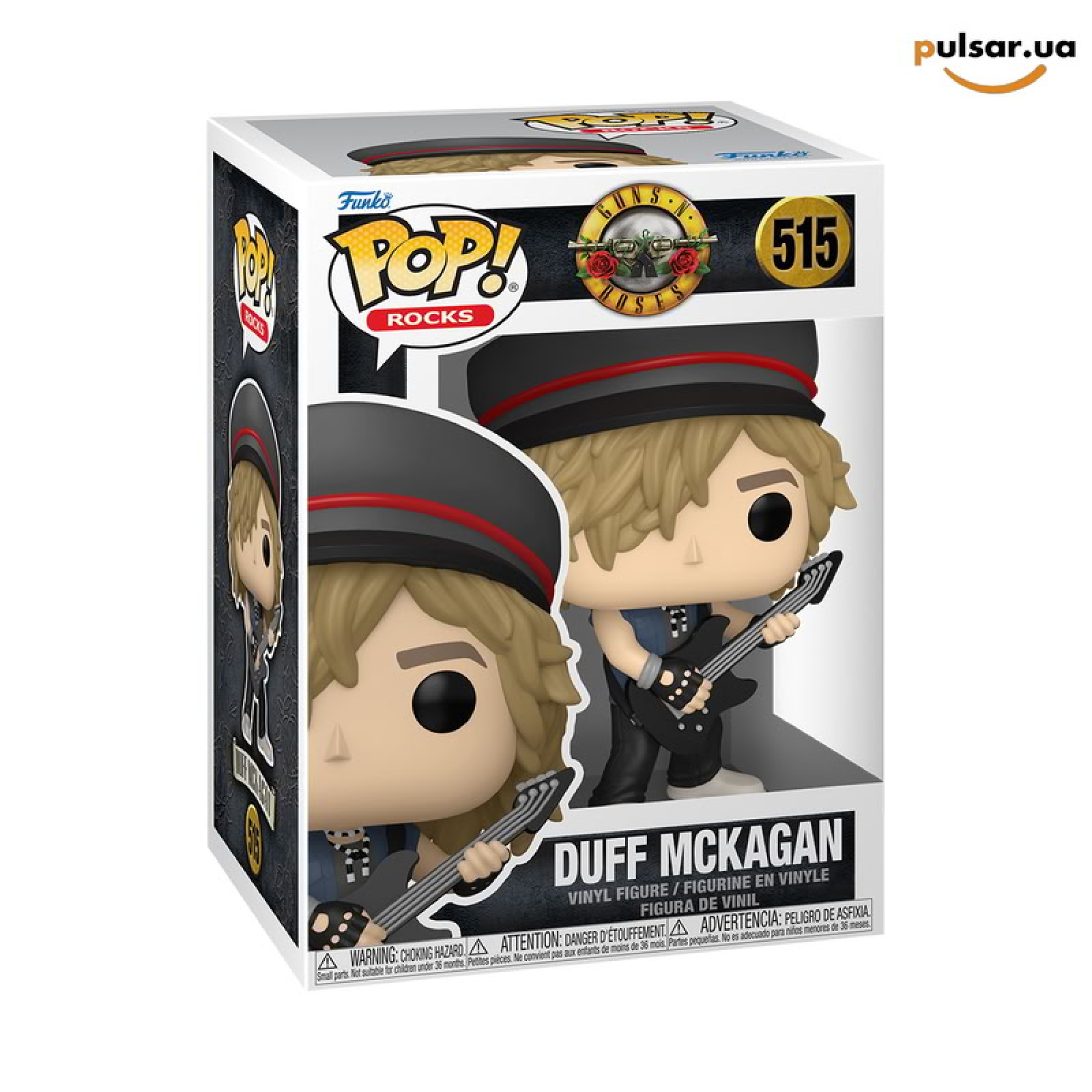 Виниловая фигурка &laquo;Funko POP! &bull; &bull; &bull; Guns N Roses ◉ Duff McKagan (1985 Vintage) № 515&raquo;