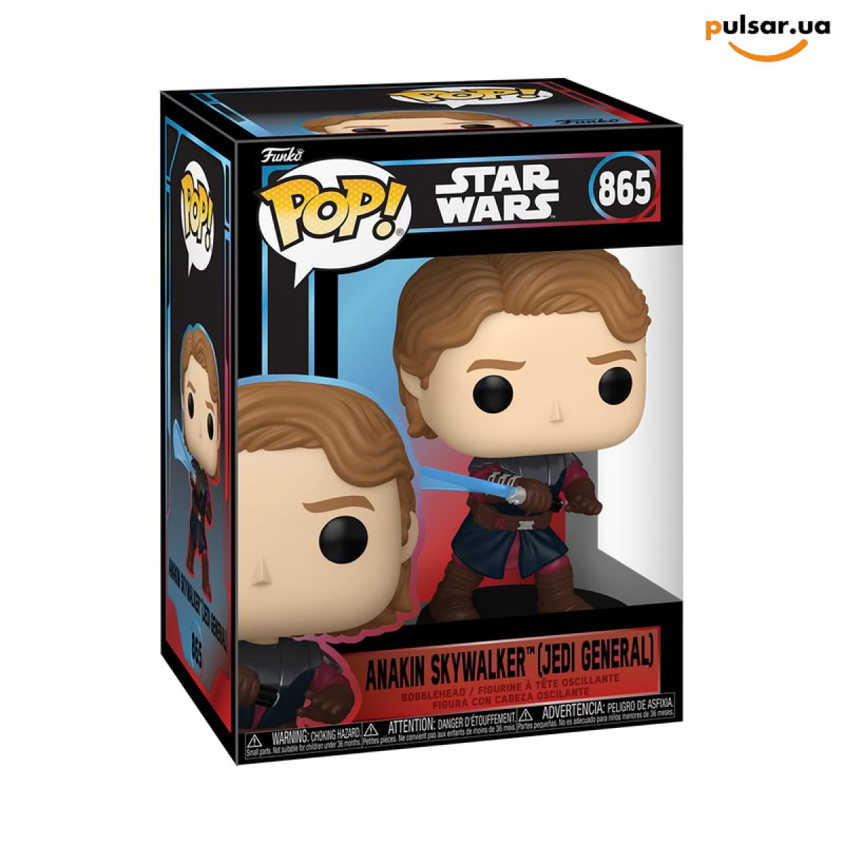 Виниловая фигурка &laquo;Funko POP! &bull; &bull; Star Wars ◉ Anakin Skywalker (Jedi General) №865&raquo;