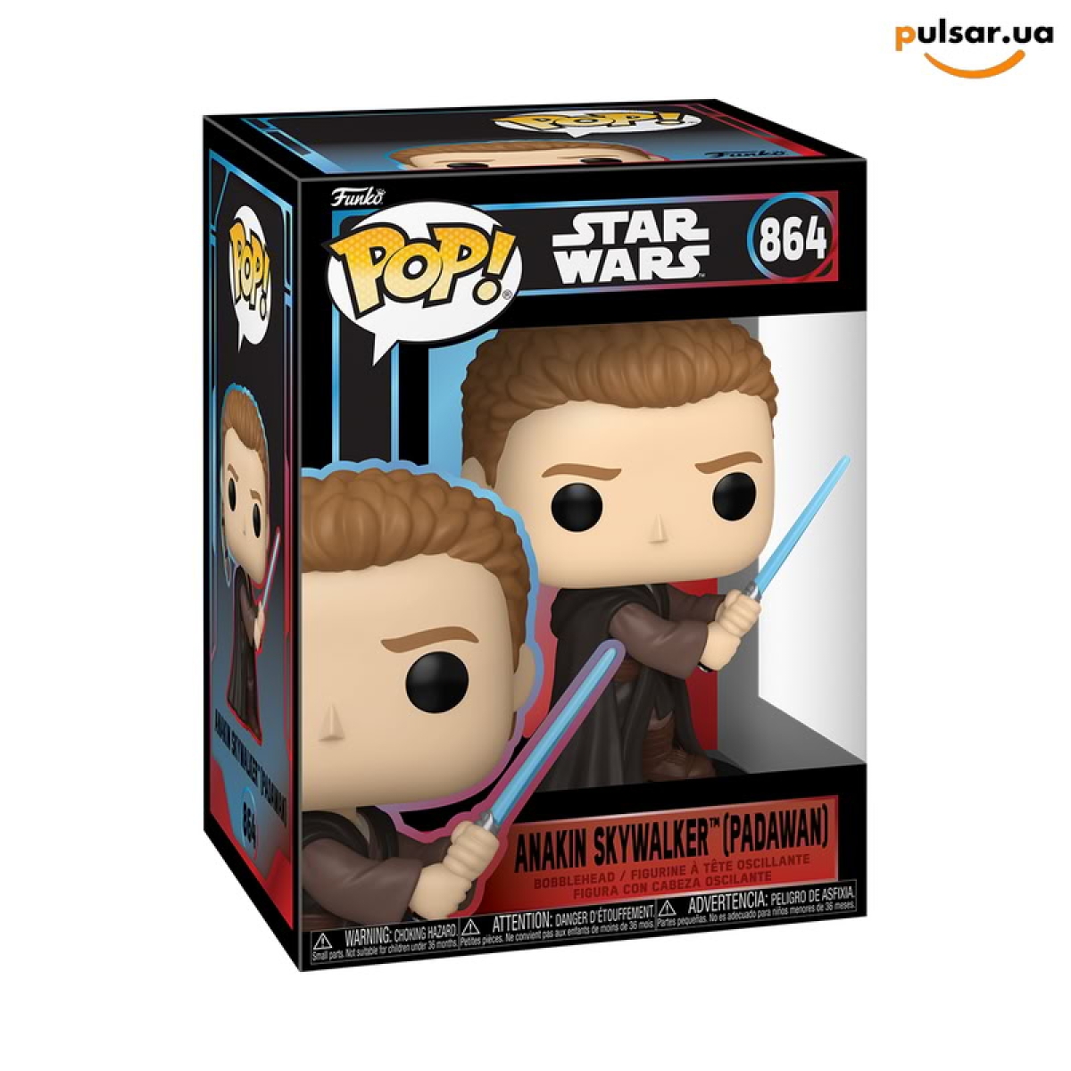 Виниловая фигурка &laquo;Funko POP! &bull; &bull; Star Wars ◉  Anakin Skywalker (Padawan) №864&raquo;