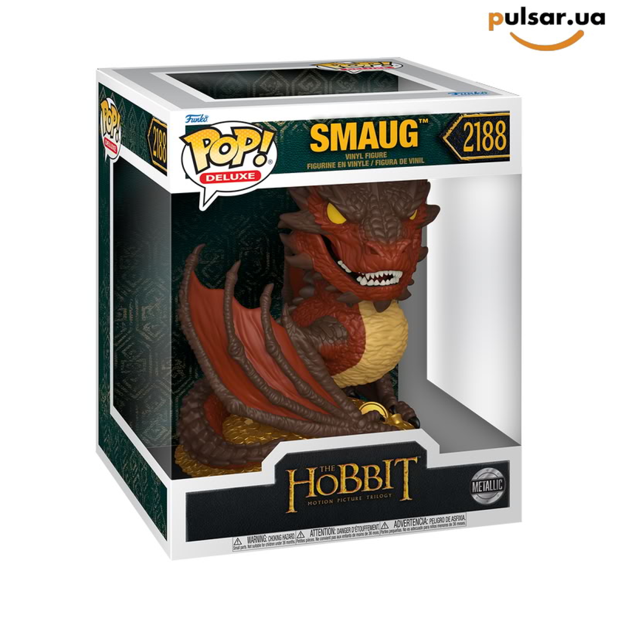 Виниловая фигурка &laquo;Funko POP! &bull; Deluxe &bull; The Hobbit ◉ Smaug (Metallic) №2188&raquo;