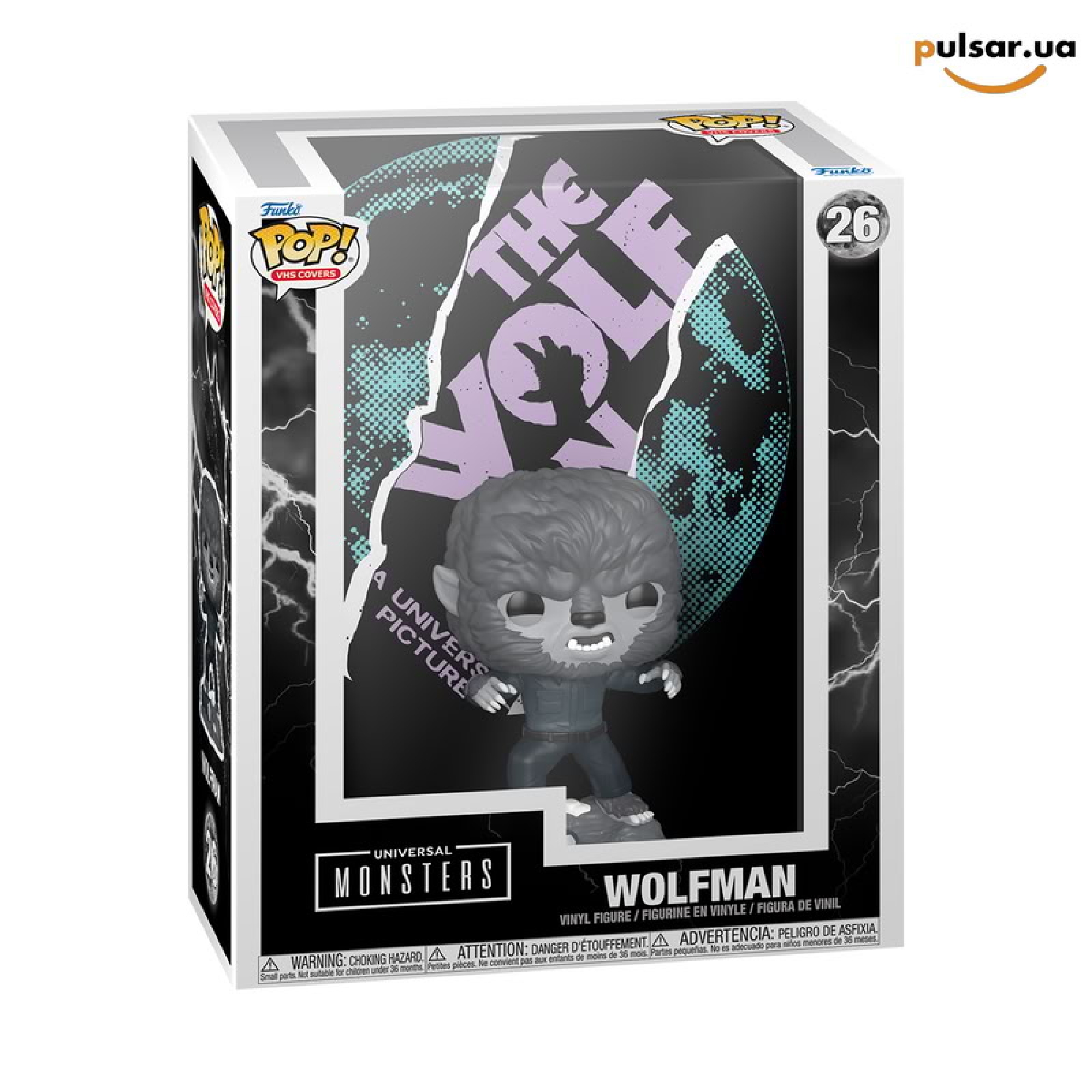 Виниловая фигурка &laquo;Funko POP! &bull; VHS Covers &bull; &bull; Universal Monsters ◉ The Wolfman №26&raquo;