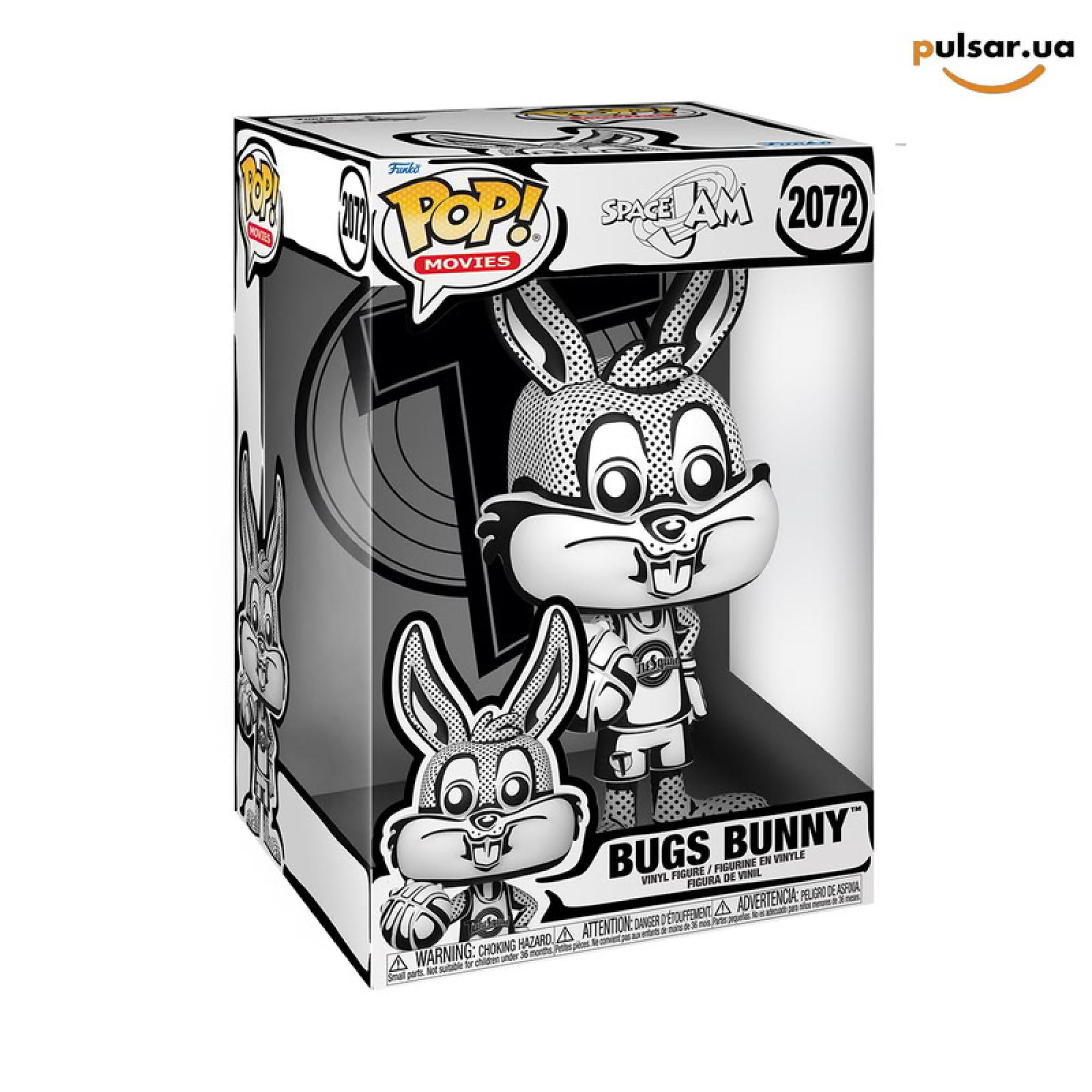 Виниловая фигурка &laquo;Funko POP! &bull; Jumbo &bull; Space Jam ◉ Bugs Bunny (Joshua Vides Design) №2072&raquo;