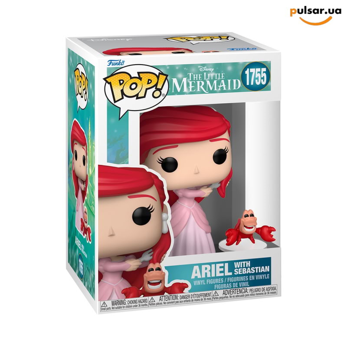 Виниловая фигурка  &laquo;Funko POP! &bull; Pop! & Buddy &bull; The Little Mermaid ◉ Ariel with Sebastian № 1755&raquo;