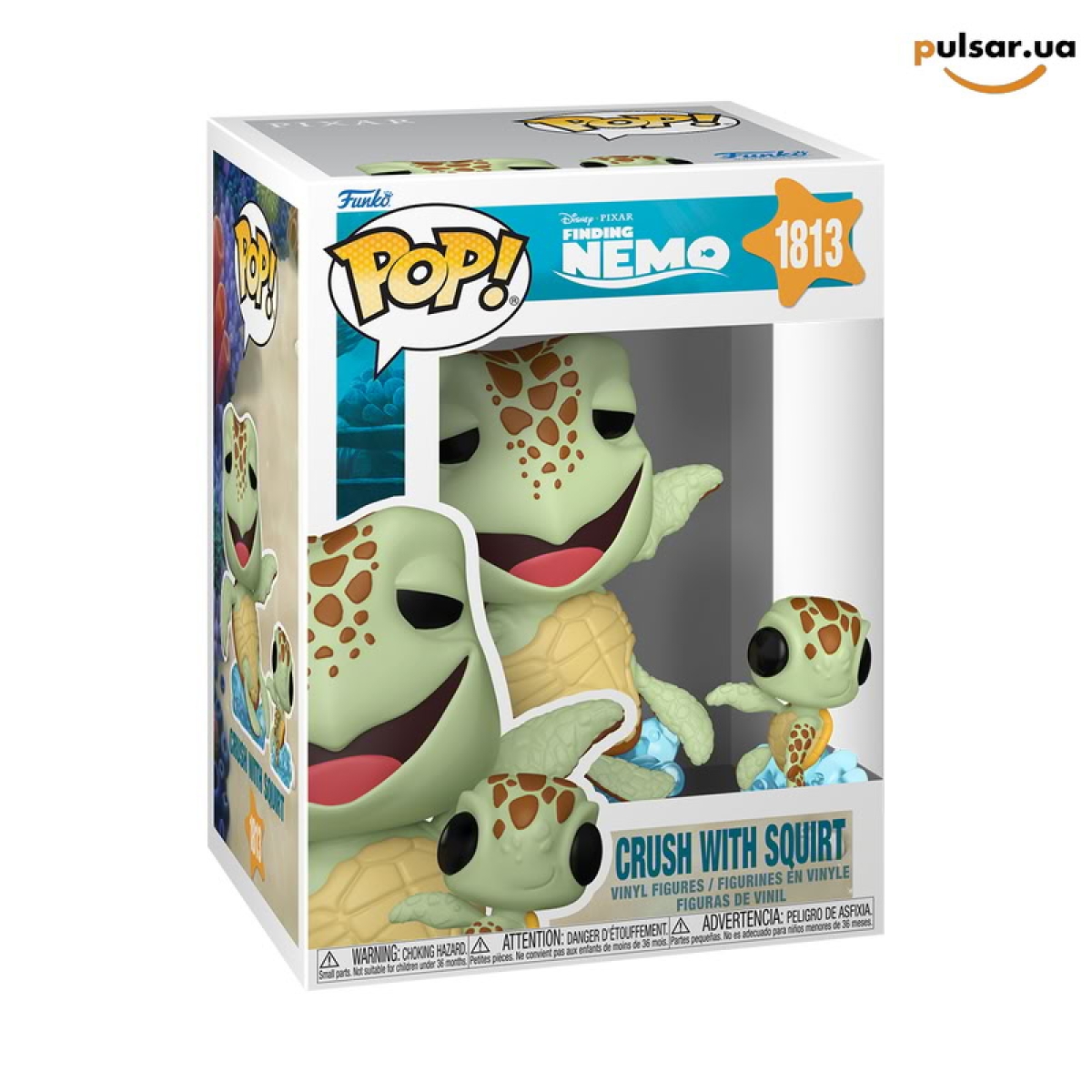 Виниловая фигурка &laquo;Funko POP! &bull; Pop! & Buddy &bull; &bull; Finding Nemo ◉ Crush with Squirt № 1813&raquo;