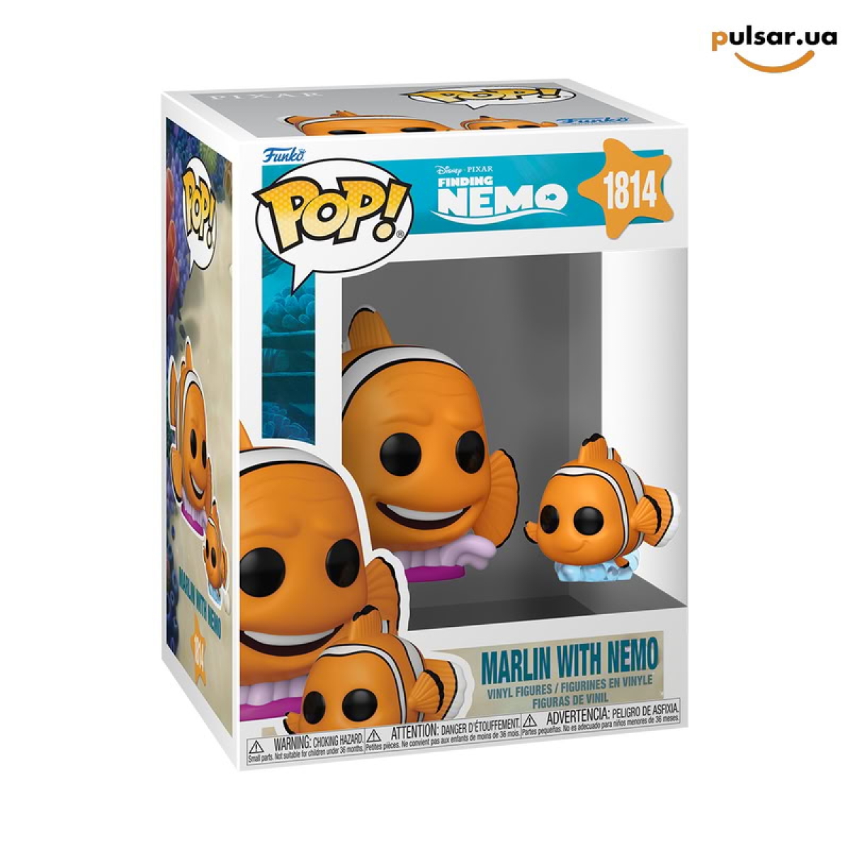 Виниловая фигурка &laquo;Funko POP! &bull; Pop! & Buddy &bull; &bull; Finding Nemo ◉ Marlon with Nemo № 1814&raquo;