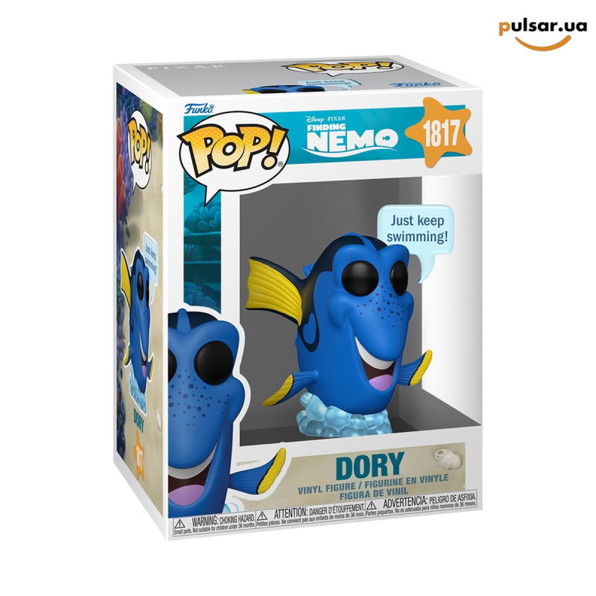 Виниловая фигурка &laquo;Funko POP! &bull; &bull; &bull; Finding Nemo ◉ Dory (Just Keep Swimming) № 1817&raquo;