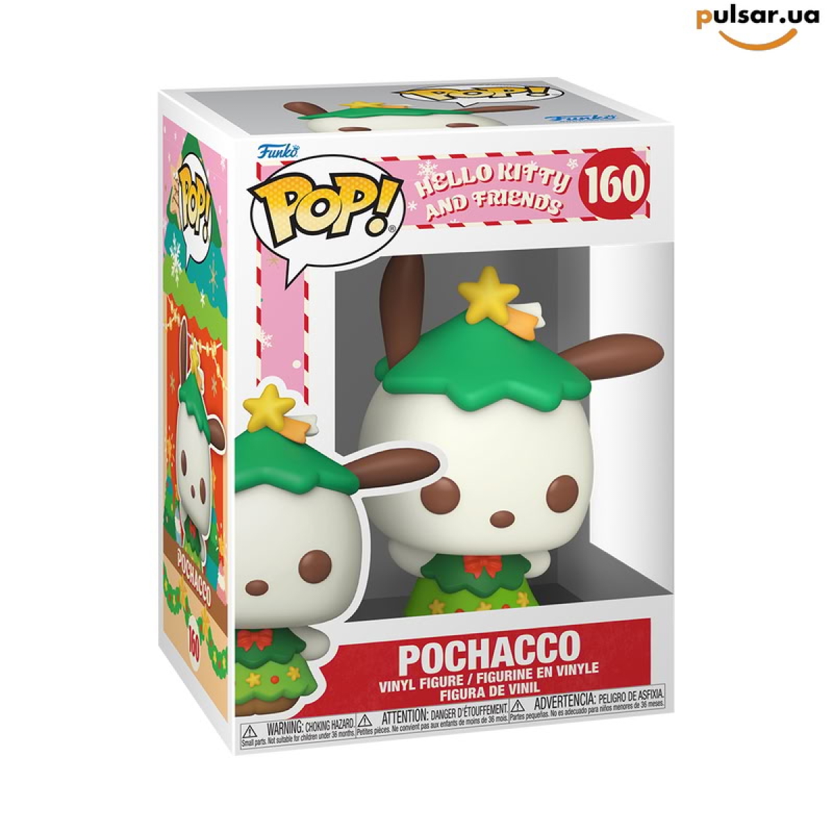 Виниловая фигурка &laquo;Funko POP! &bull;  &bull; Sanrio ◉ Pochacco (Festive) № 160&raquo;