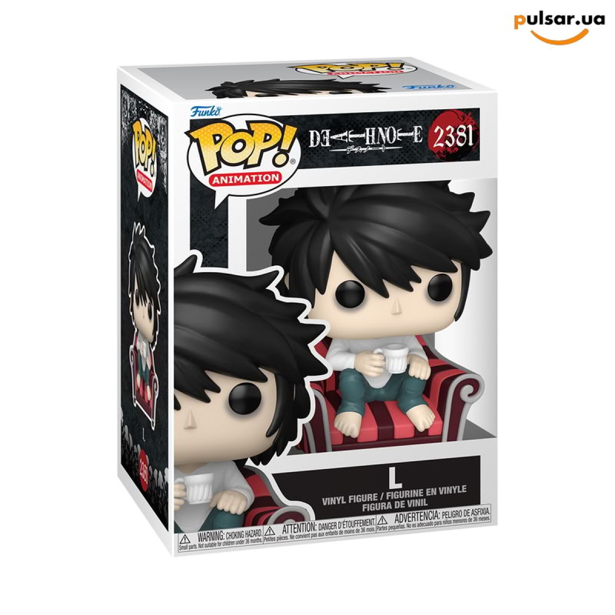 Виниловая фигурка  &laquo;Funko POP! &bull; &bull; Death Note ◉ L № 2381&raquo;