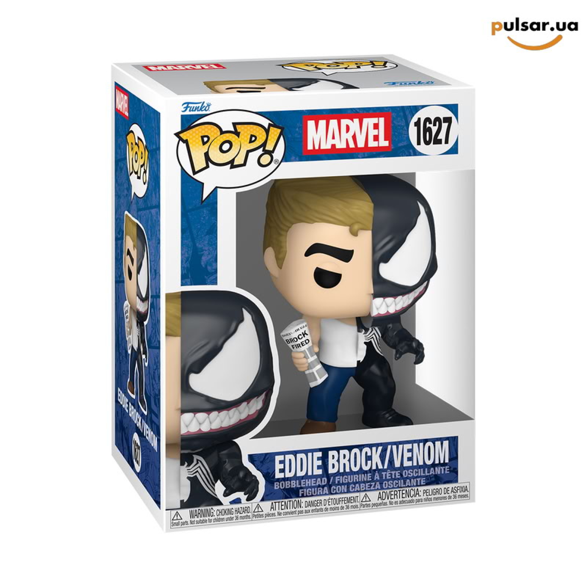 Виниловая фигурка &laquo;Funko POP! &bull; &bull; &bull; Marvel ◉ Eddie Brock / Venom № 1627&raquo;