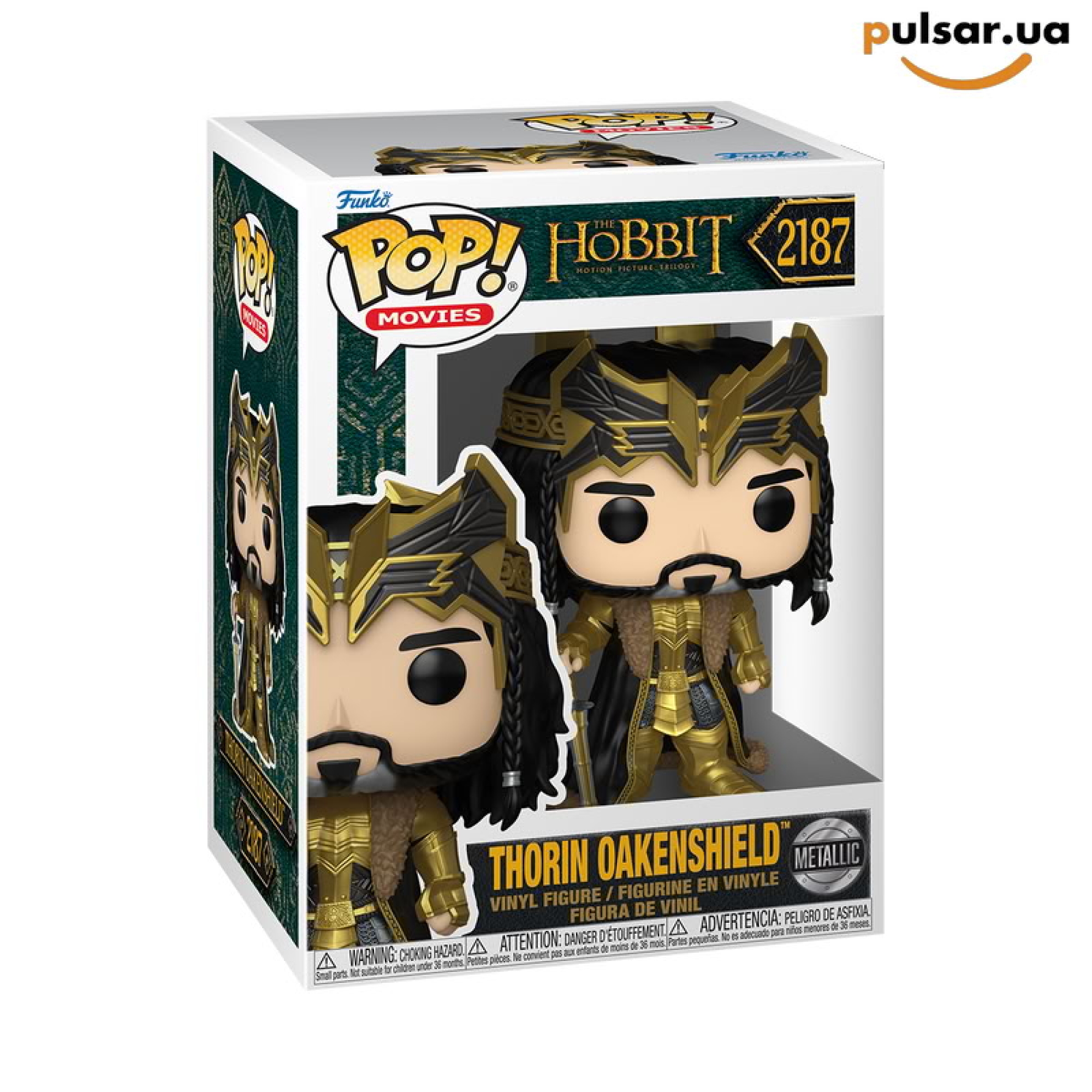 Виниловая фигурка &laquo;Funko POP! &bull; &bull; The Hobbit ◉ Thorin Oakenshield (Metallic) №2187&raquo;