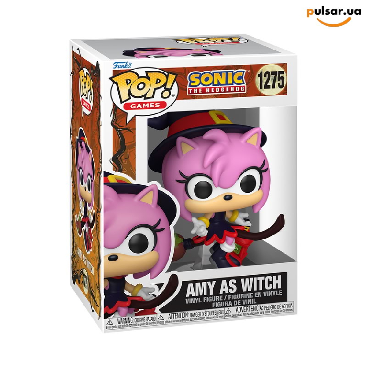 Виниловая фигурка  &laquo;Funko POP! &bull; &bull; Sonic The Hedgehog ◉ Amy as Witch № 1275&raquo;