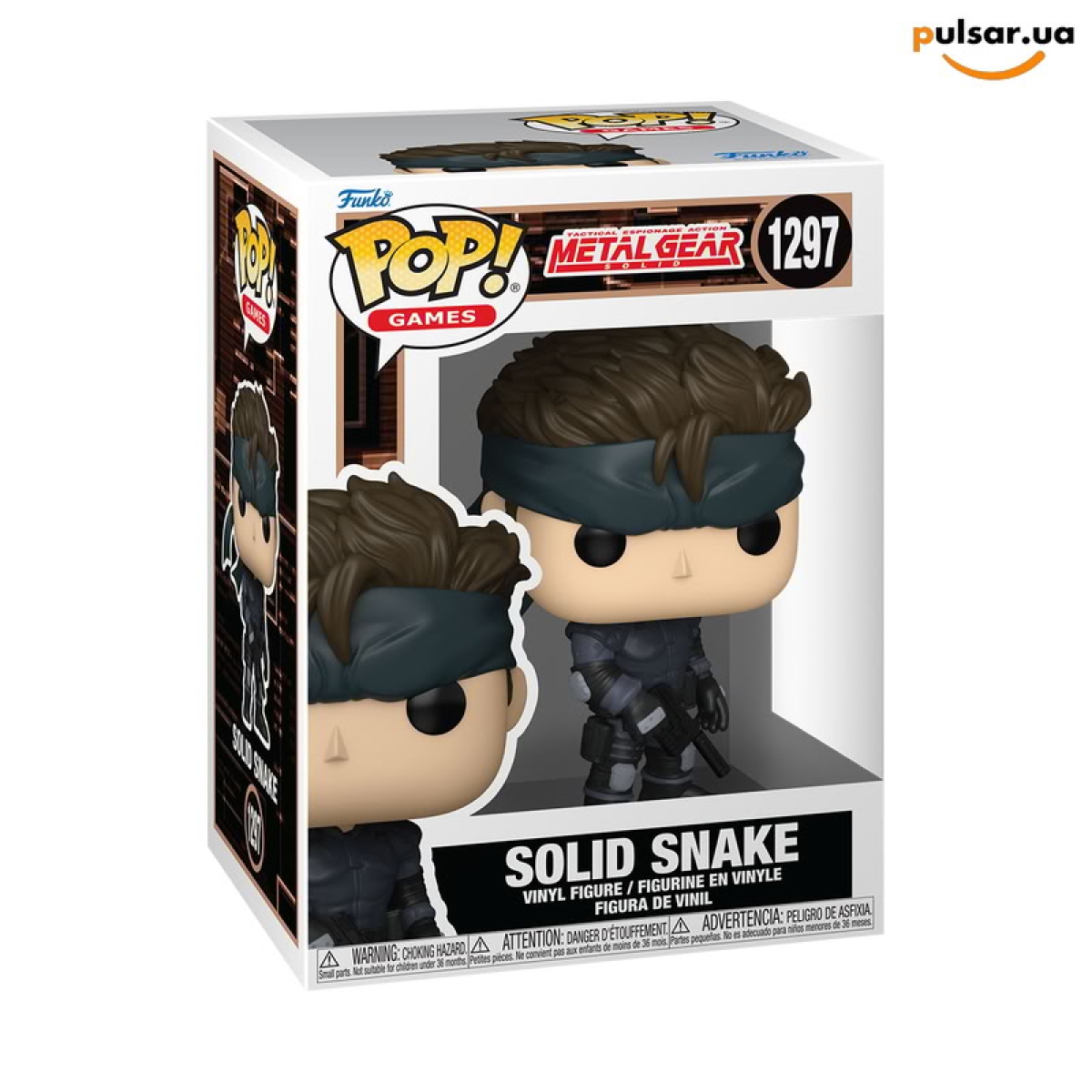 Виниловая фигурка  &laquo;Funko POP! &bull; &bull; Metal Gear Solid ◉ Solid Snake № 1297&raquo;