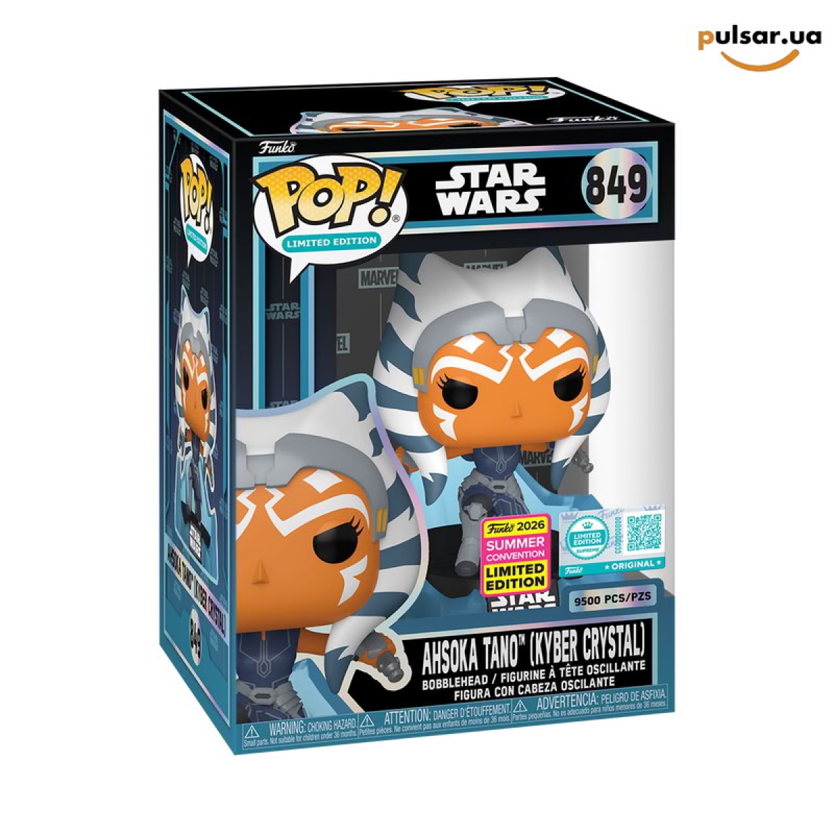 Виниловая фигурка &laquo;Funko POP! &bull; SDSC Exclusive &bull; &bull; Star Wars ◉ Ahsoka Tano (Kyber Crystal)  №849&raquo;