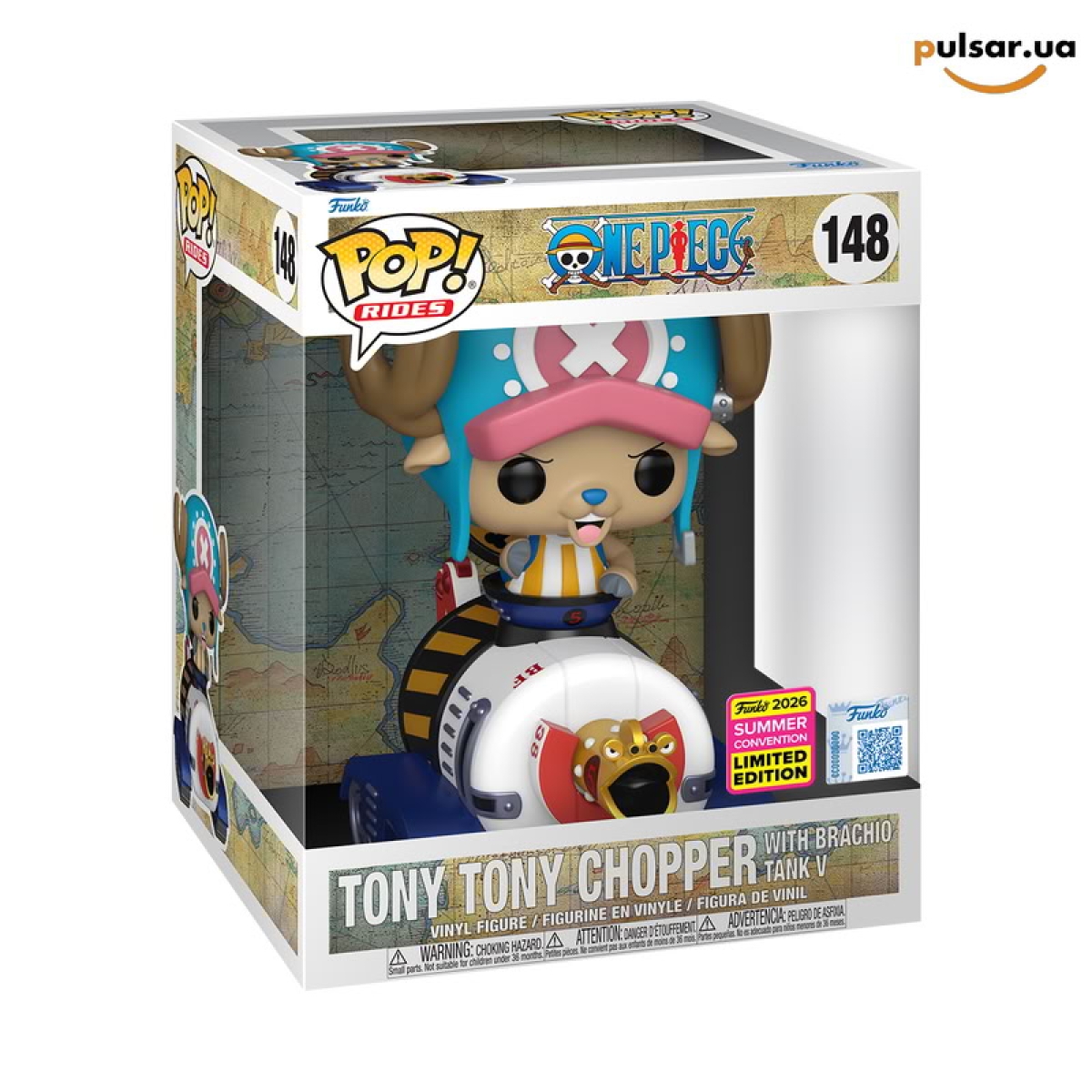 Виниловая фигурка &laquo;Funko POP! &bull; SDSC Exclusive &bull; Rides Deluxe &bull; One Piece ◉ Tony Tony Chopper with Brachio Tank V №148&raquo;