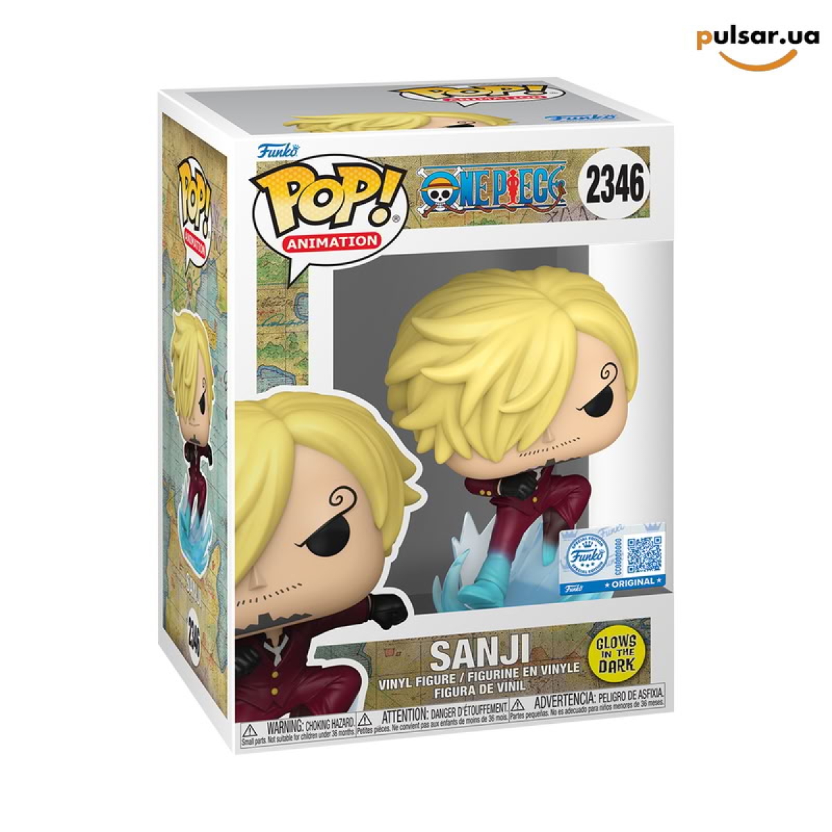 Виниловая фигурка &laquo;Funko POP! &bull; GameStop Exclusive &bull;  One Piece ◉ Sanji (Glow) №2346&raquo;