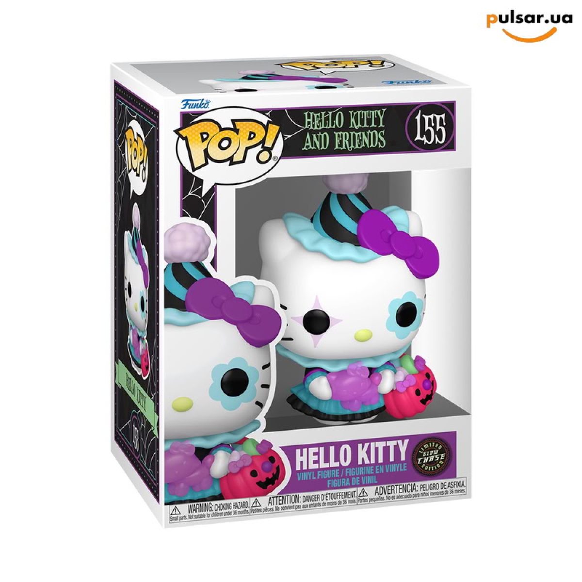 Виниловая фигурка  &laquo;Funko POP! &bull; &bull; Sanrio ◉ Hello Kitty Spooky (Glow) № 155&raquo;