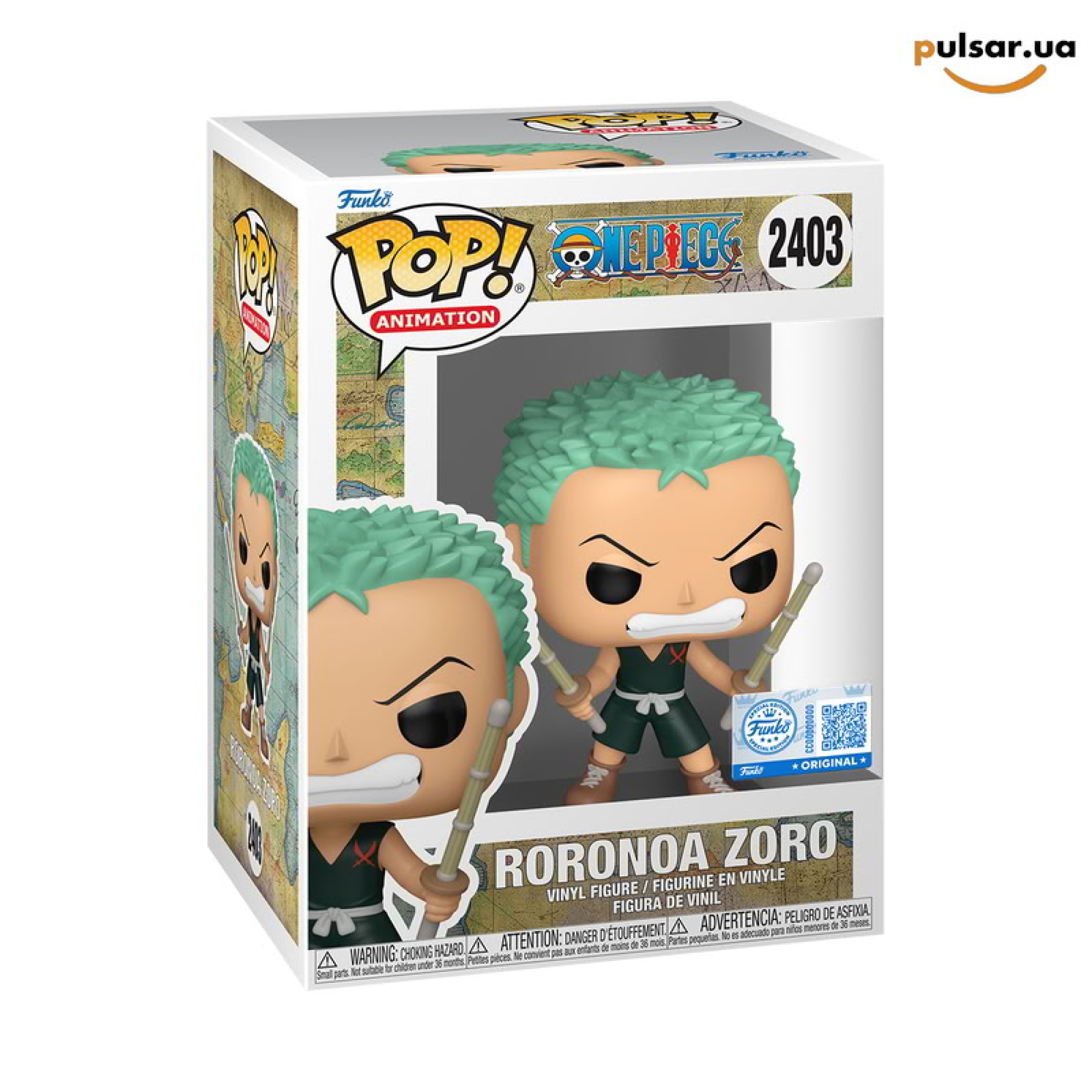 Виниловая фигурка &laquo;Funko POP! &bull; BoxLunch exclusive &bull; &bull; One Piece ◉ Roronoa Zoro (Kid) №2403&raquo;