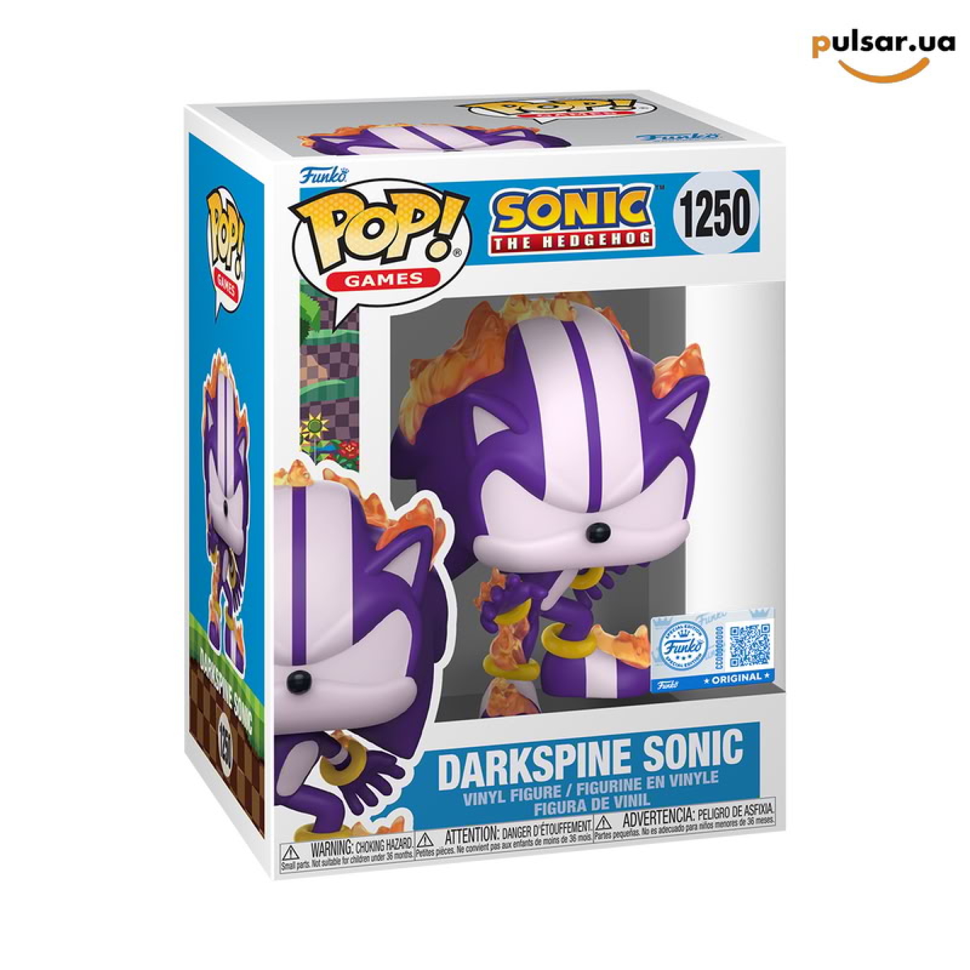 Виниловая фигурка &laquo;Funko POP! &bull; Target Exclusive &bull; &bull; Sonic The Hedgehog ◉ Darkspine Sonic № 1250&raquo;