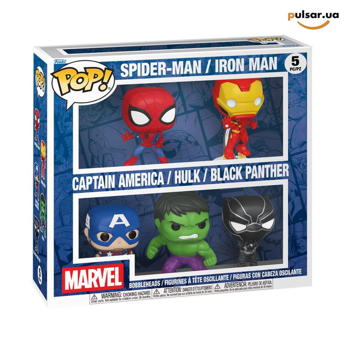 Виниловая фигурка &laquo;Funko POP! &bull;  &bull;  &bull; Marvel ◉ Marvel 5-Pack №--&raquo;