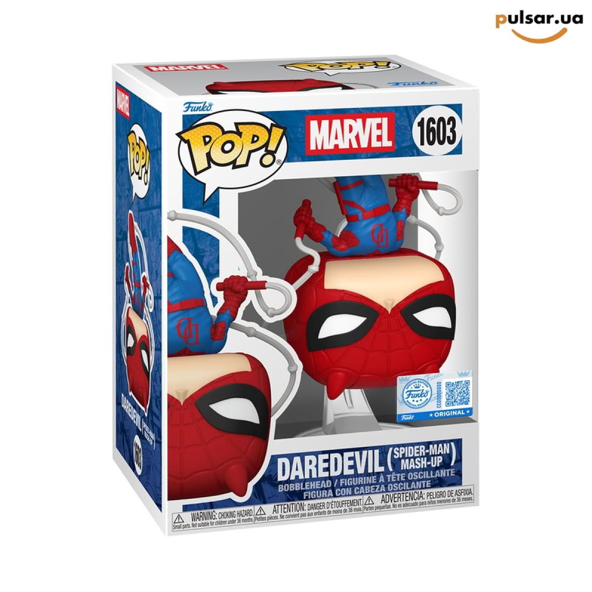 Виниловая фигурка &laquo;Funko POP! &bull; Target Exclusive  &bull; Marvel ◉ Daredevil (Spider-Man Mash-Up) Hat № 1603&raquo;