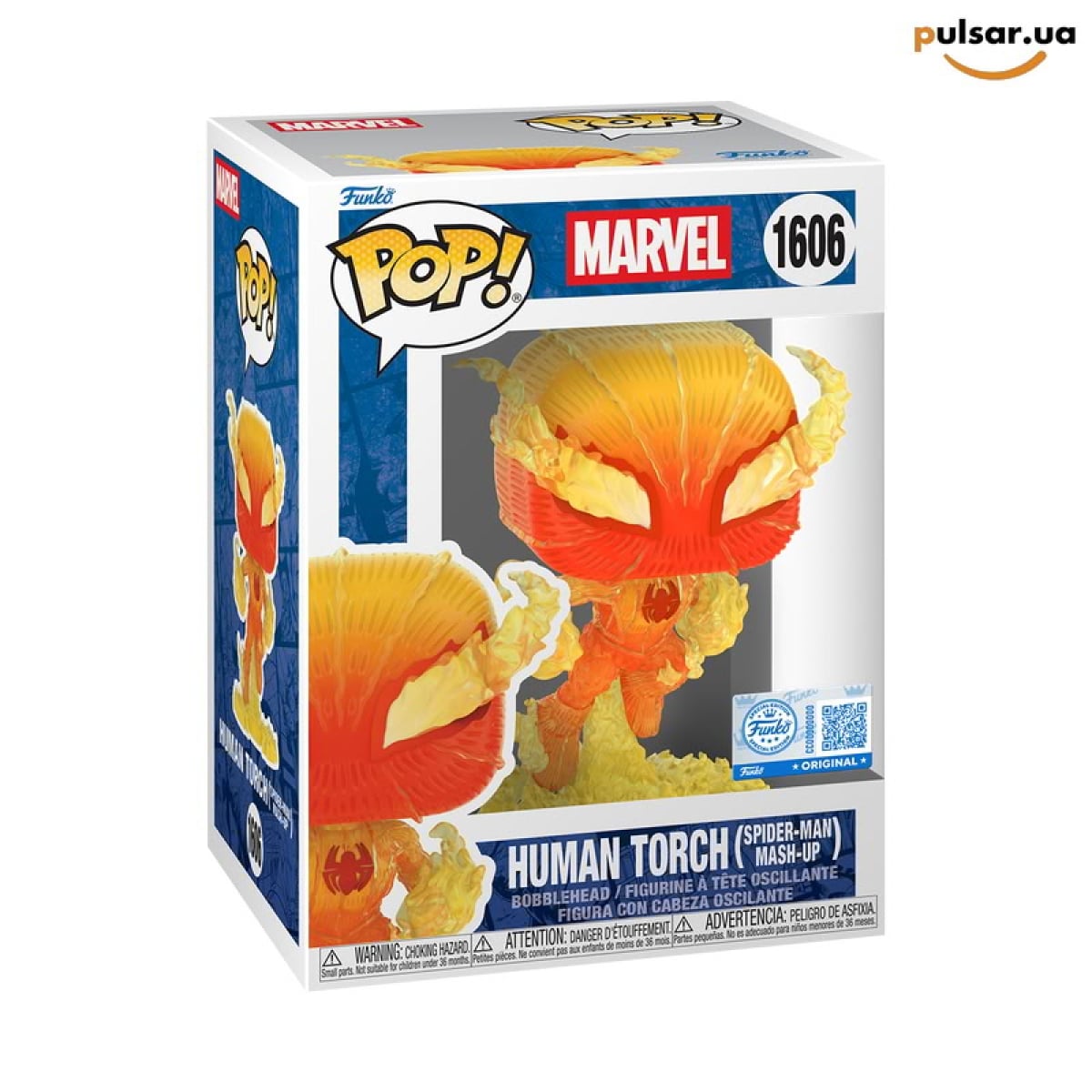 Виниловая фигурка &laquo;Funko POP! &bull; Target Exclusive  &bull; Marvel ◉ Human Torch (Spider-Man Mash-Up) № 1606&raquo;