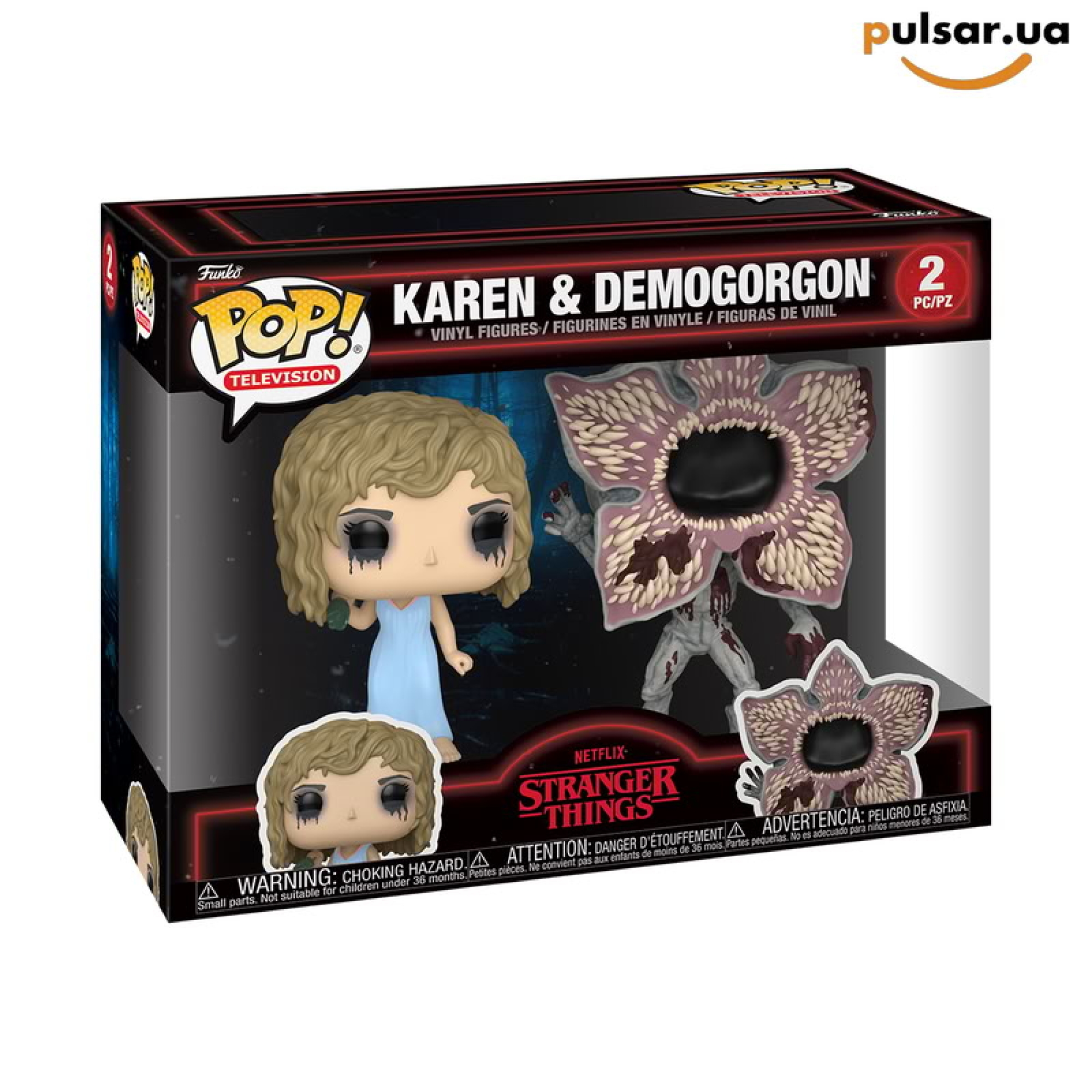 Виниловая фигурка &laquo;Funko POP! &bull; &bull; Stranger Things ◉ Karen & Demogorgon 2-Pack №---&raquo;
